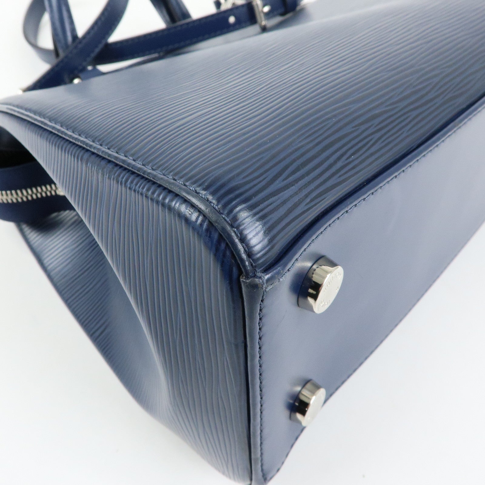 Louis Vuitton Epi Brea MM 2Way Bag Hand Bag Indigo M40821