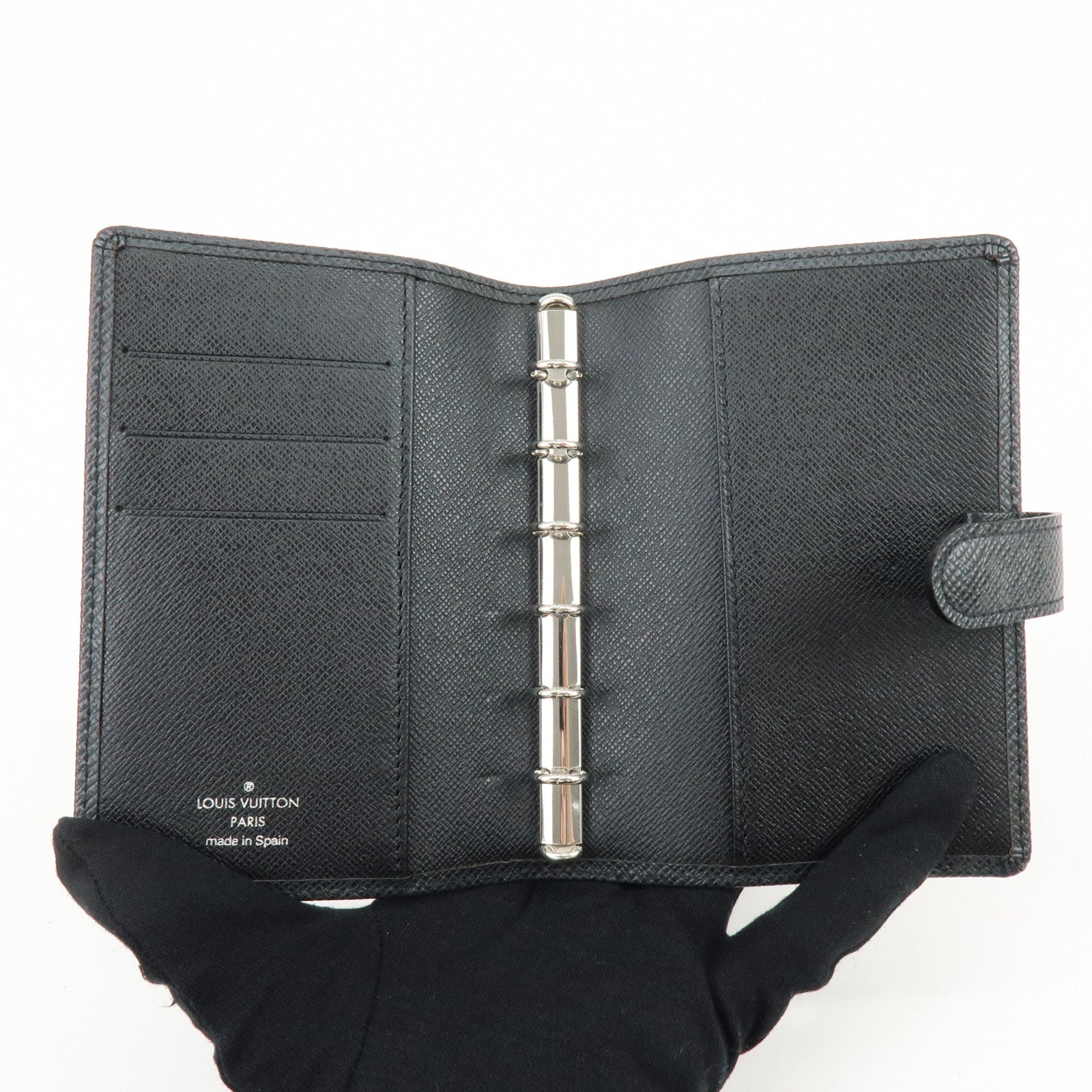 Louis Vuitton Taiga Leather Agenda PM Planner Cover Ardoise R20426