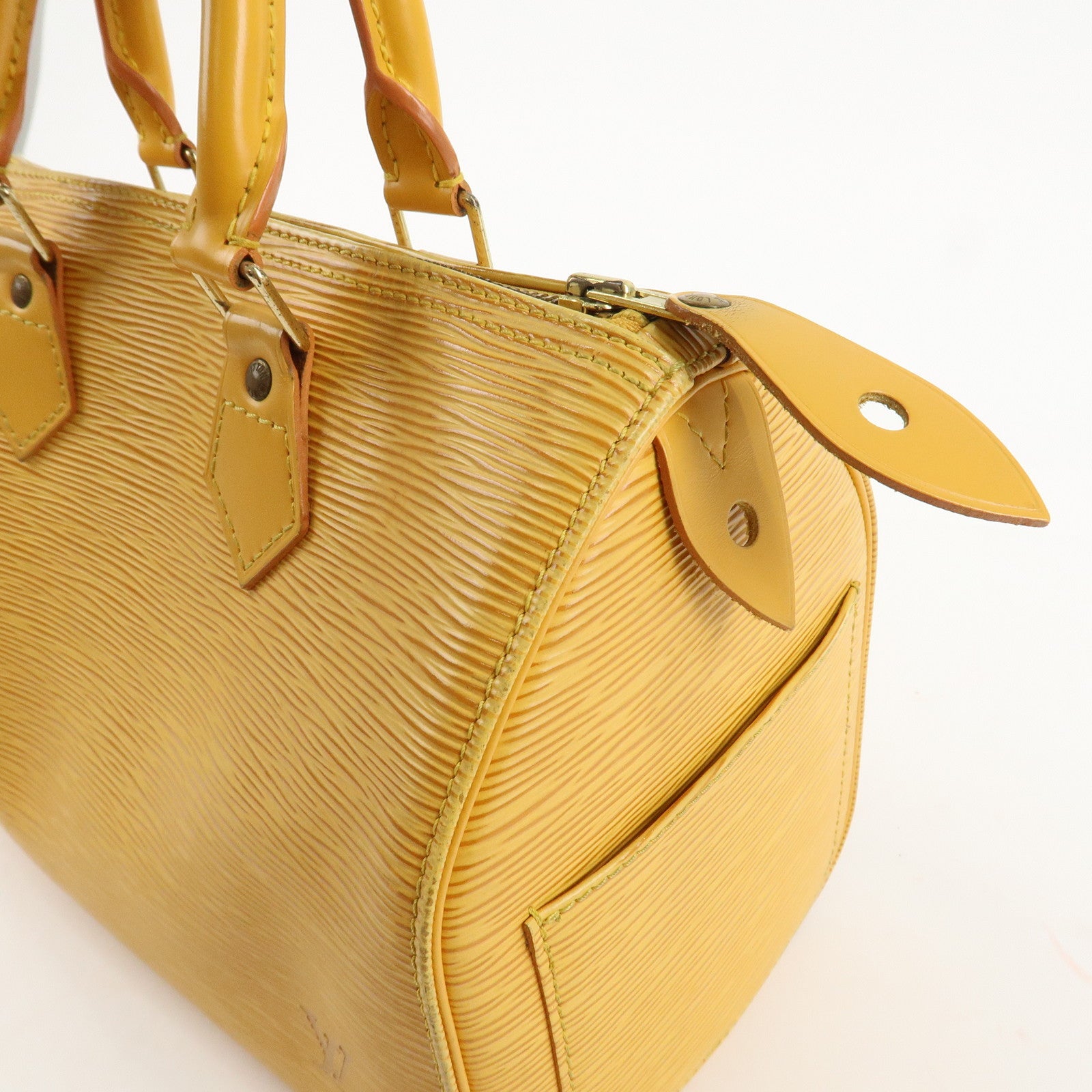 Louis Vuitton Epi Speedy 25 Boston Bag Hand Bag Yellow M43019 Used