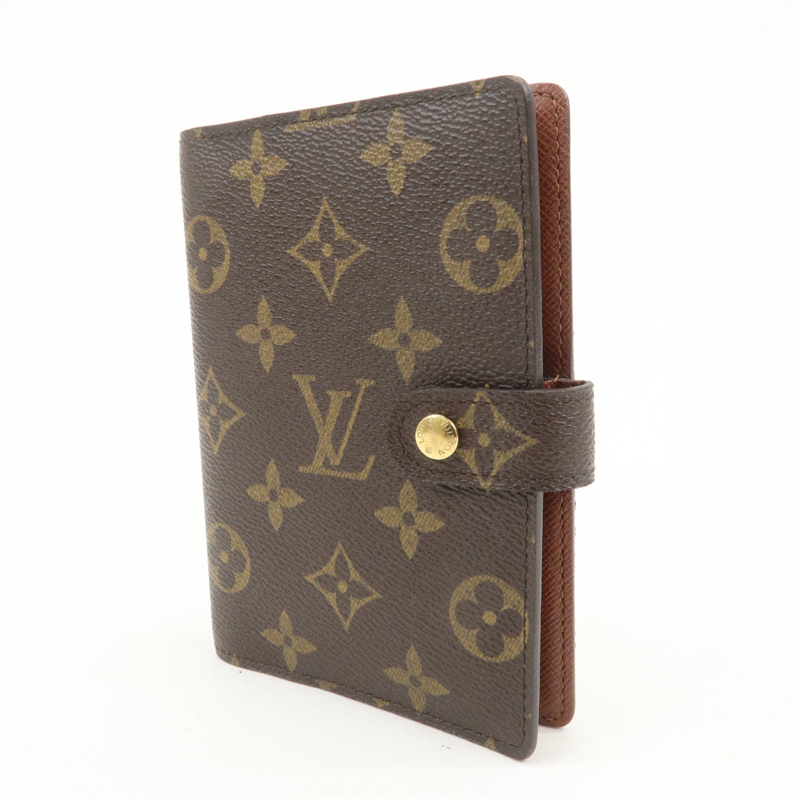 Louis Vuitton Monogram Agenda PM Planner Cover Brown R20005