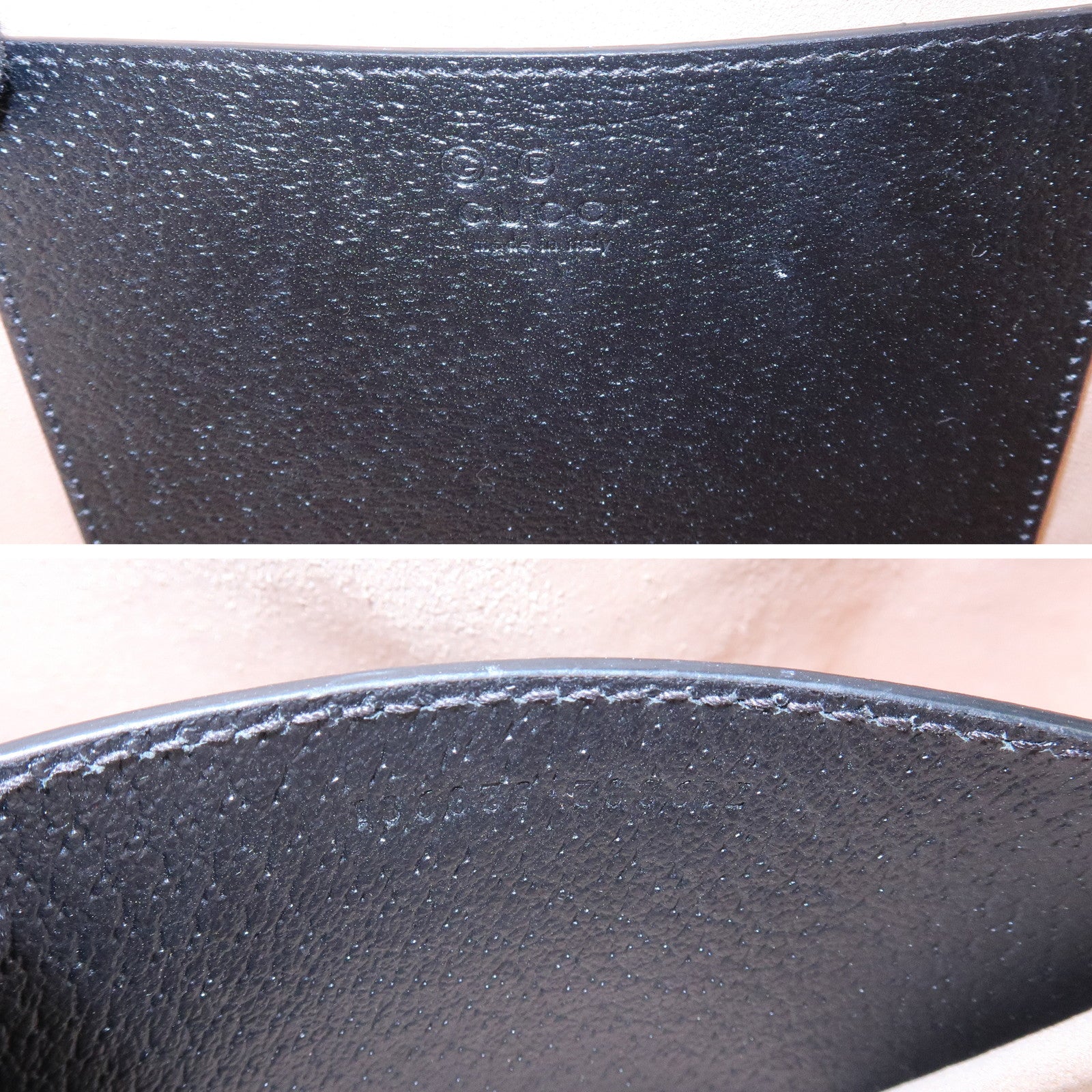 GUCCI Ophidia Sherry Leather 2Way Bag Hand Bag Black 719882