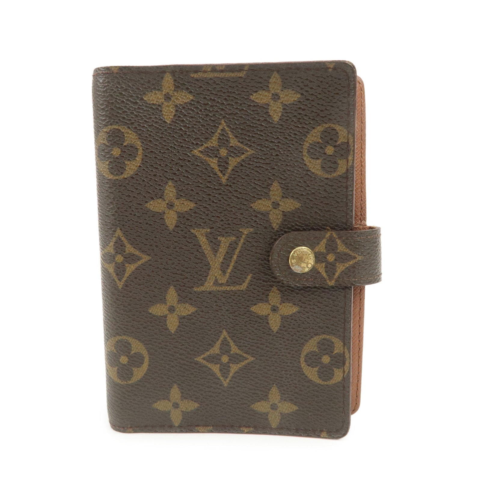 Louis Vuitton Monogram Canvas Agenda PM Planner Cover Brown R20005