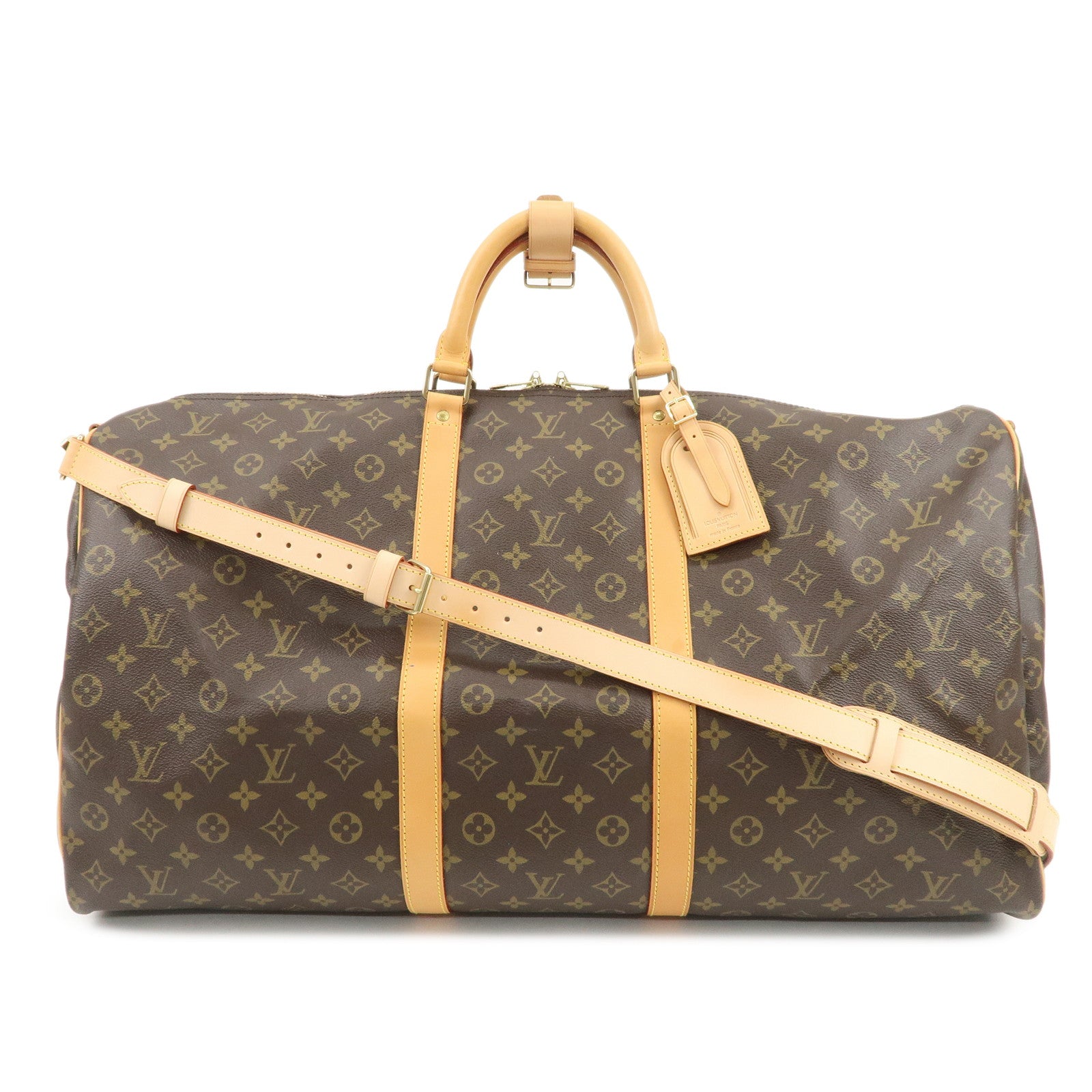 Louis Vuitton Monogram Keep All Bandouliere 60 Boston Bag M41412