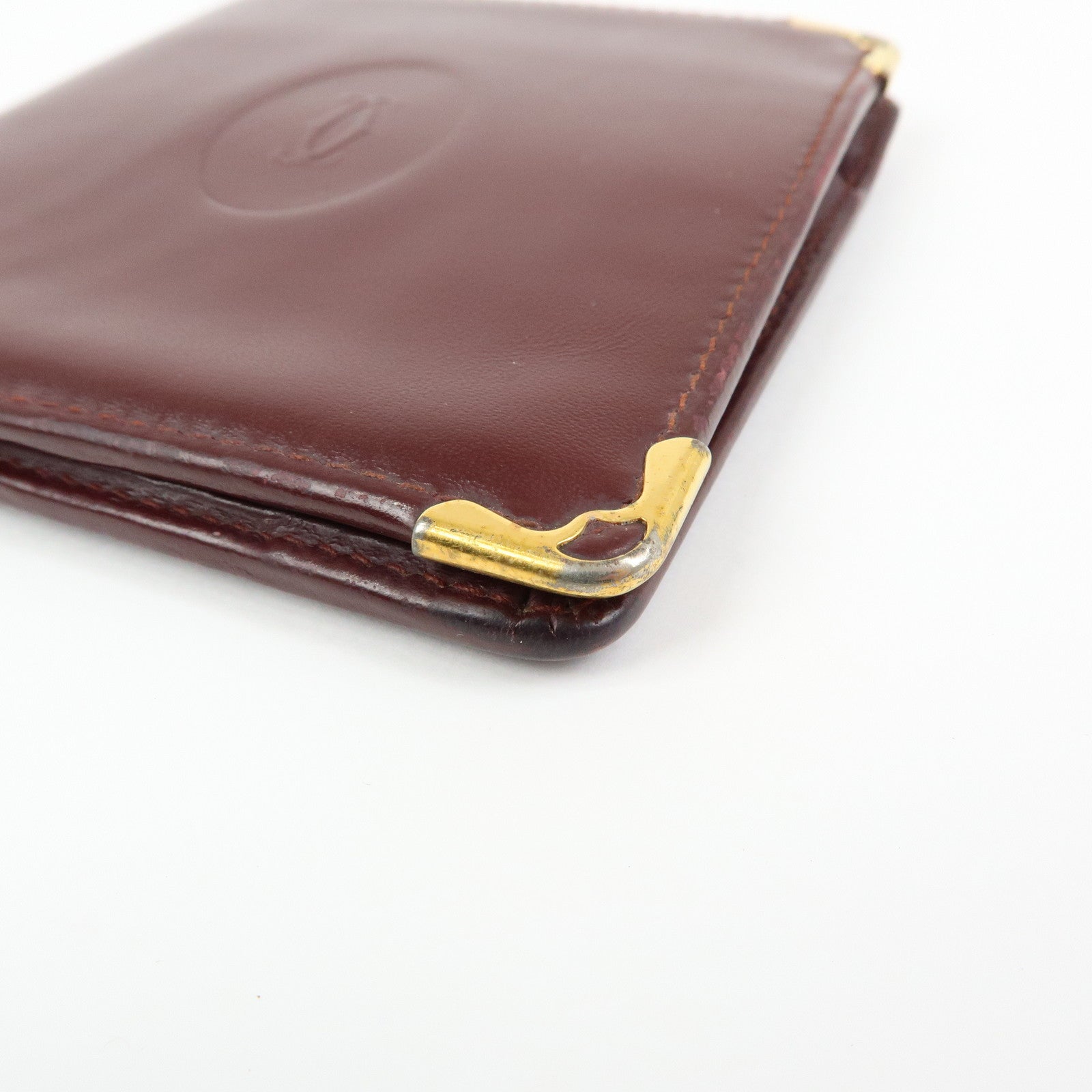 Cartier Must de Cartier Set of 2 Leather Wallet Bordeaux