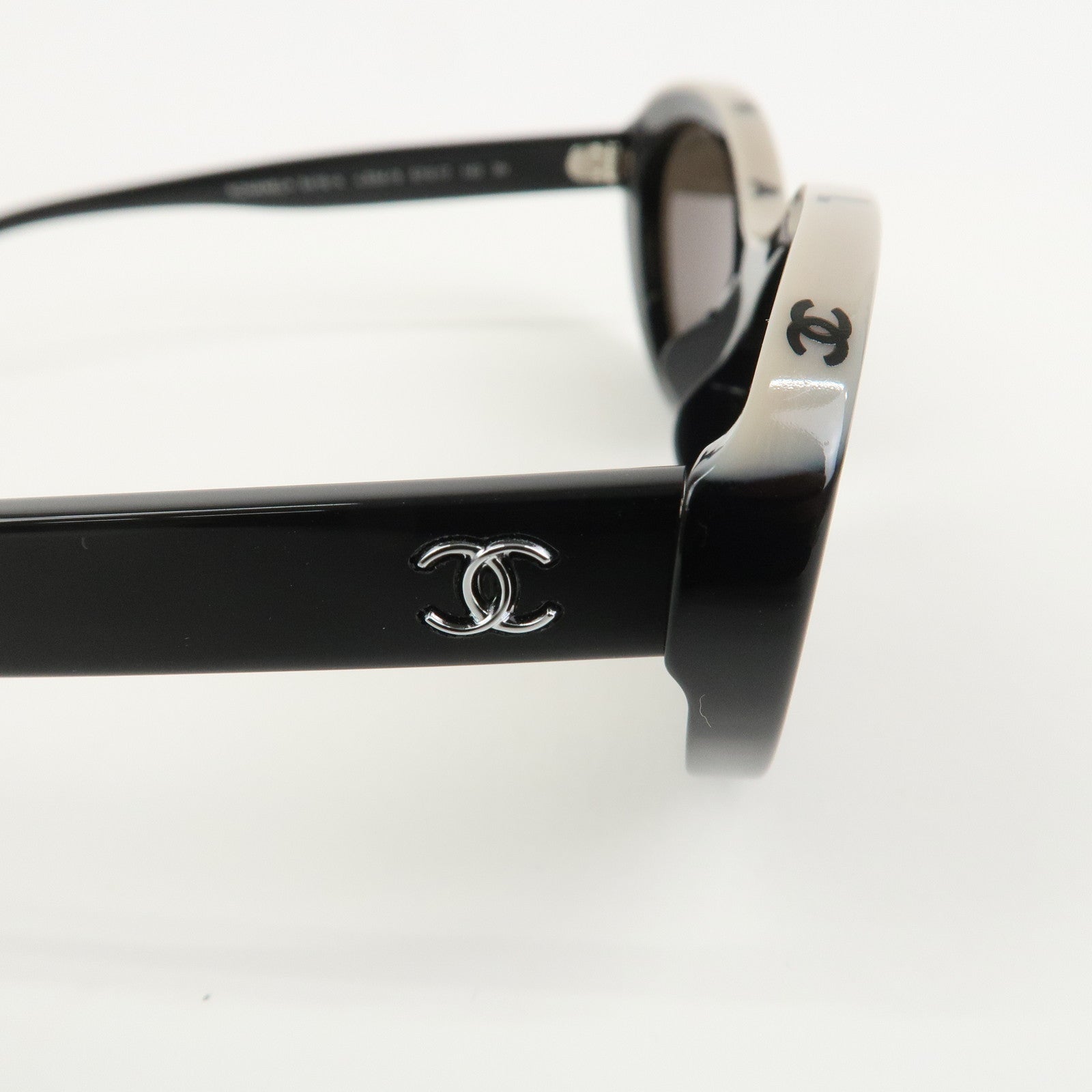 CHANEL Plastic Sunglasses Black 5416-A c.534/3 57□17 140 3N
