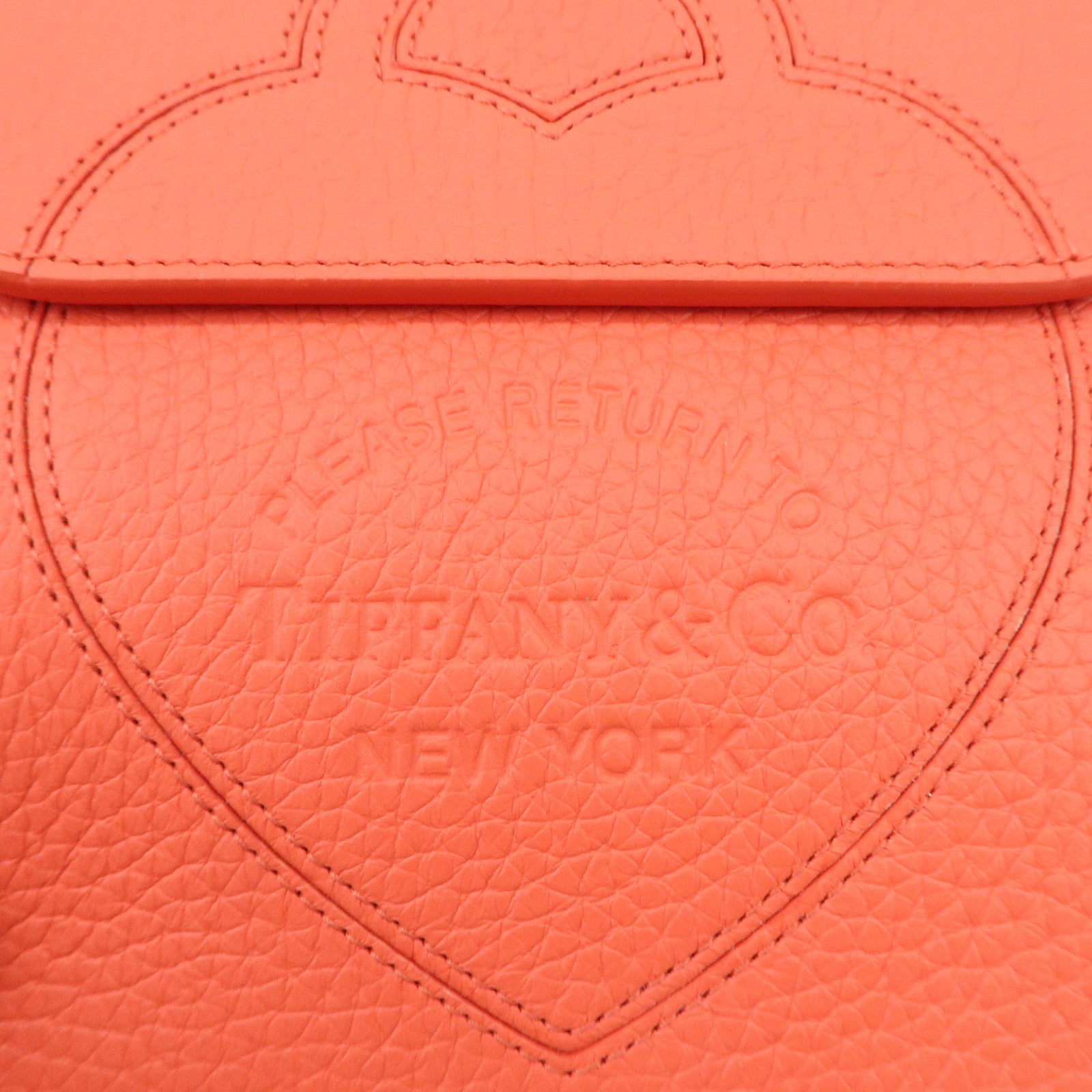 Tiffany & Co Pouch Return to Heart Leather Pouch Accessory Case