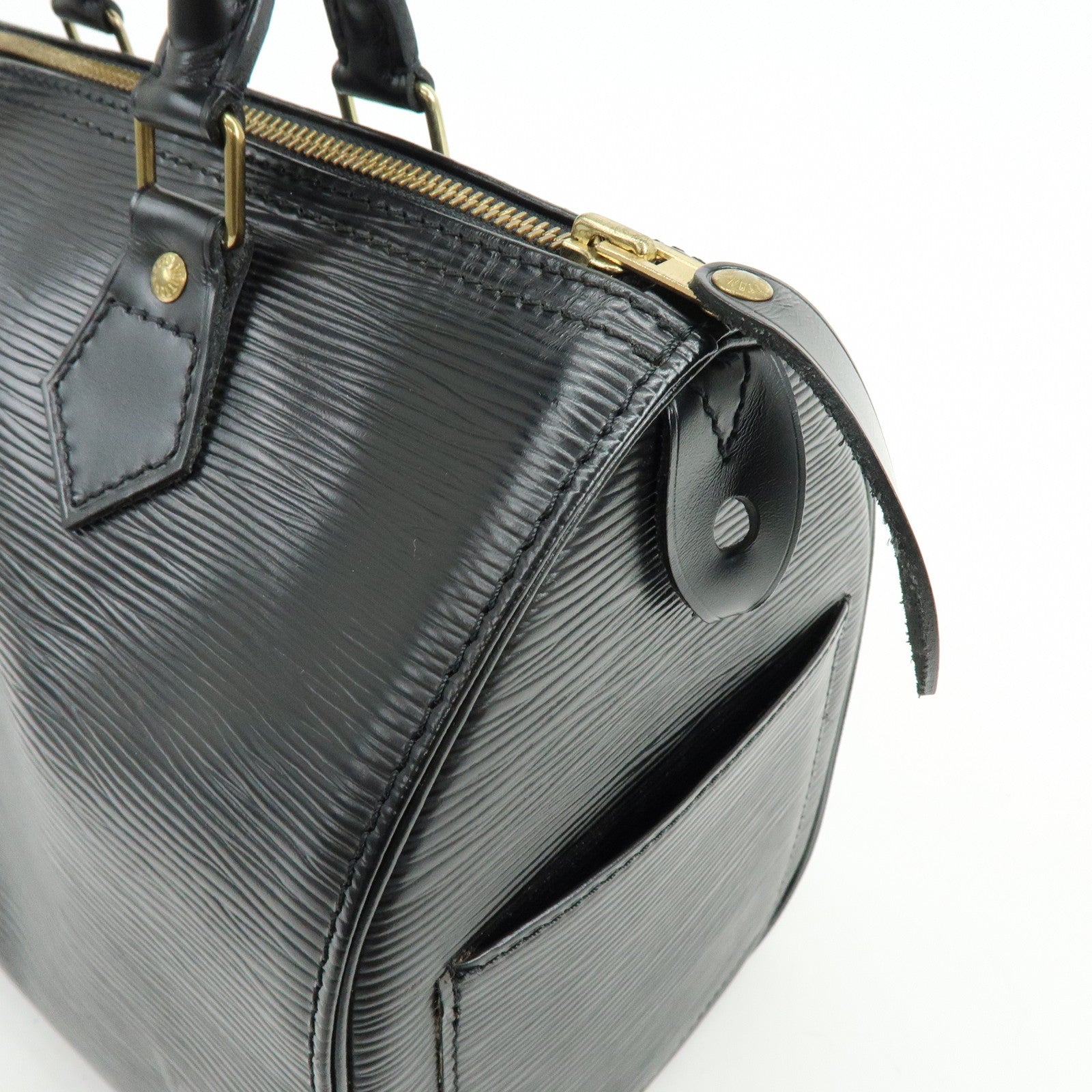 Louis Vuitton Epi Speedy 25 Hand Bag Boston Bag Noir M59032