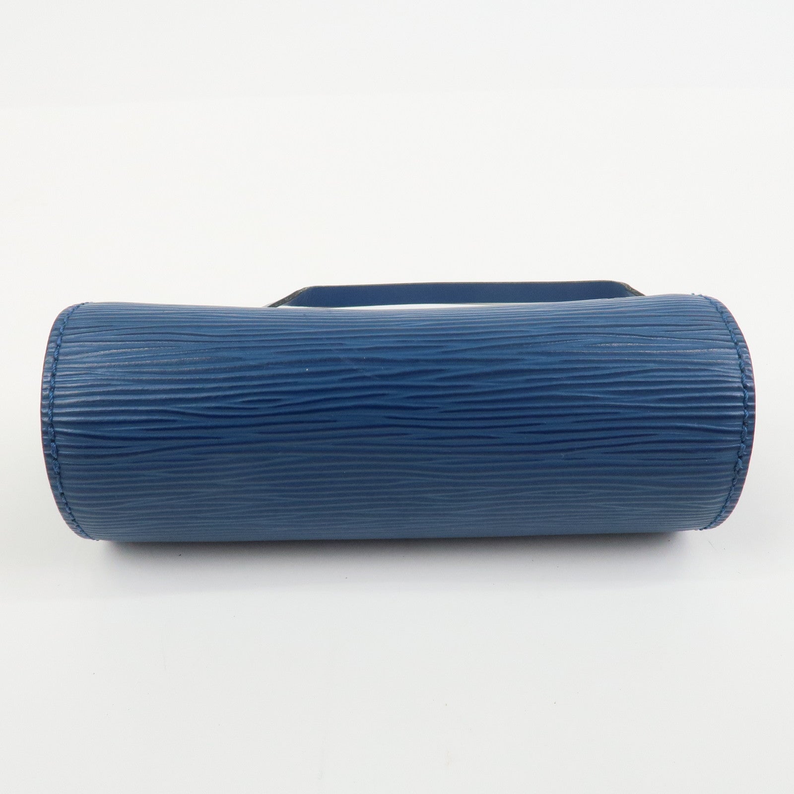 Louis Vuitton Epi Set of 3 Leather Soufflot Pouch Blue Kenya Brown