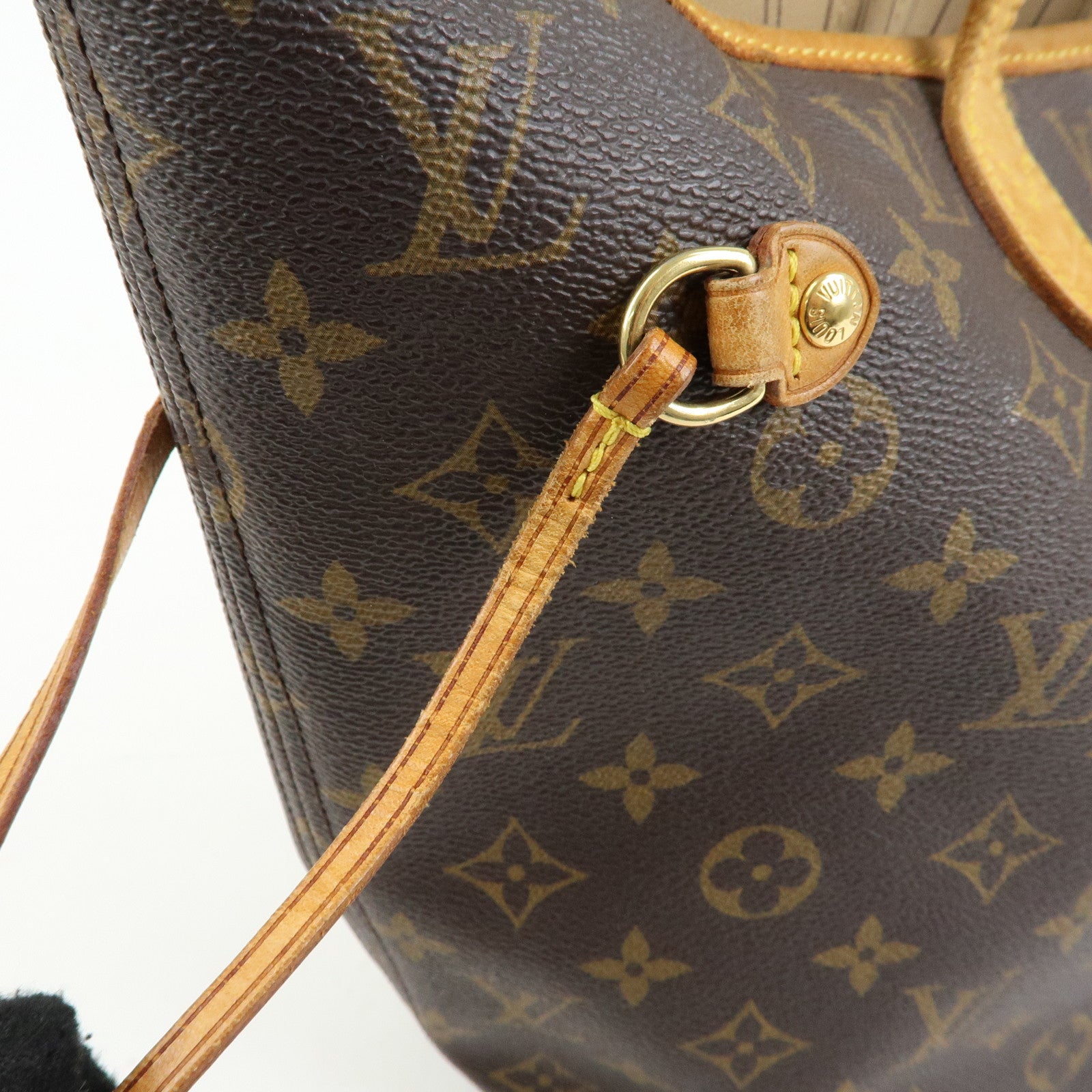 Louis Vuitton Monogram Neverfull MM Tote Shoulder Bag Brown M40156