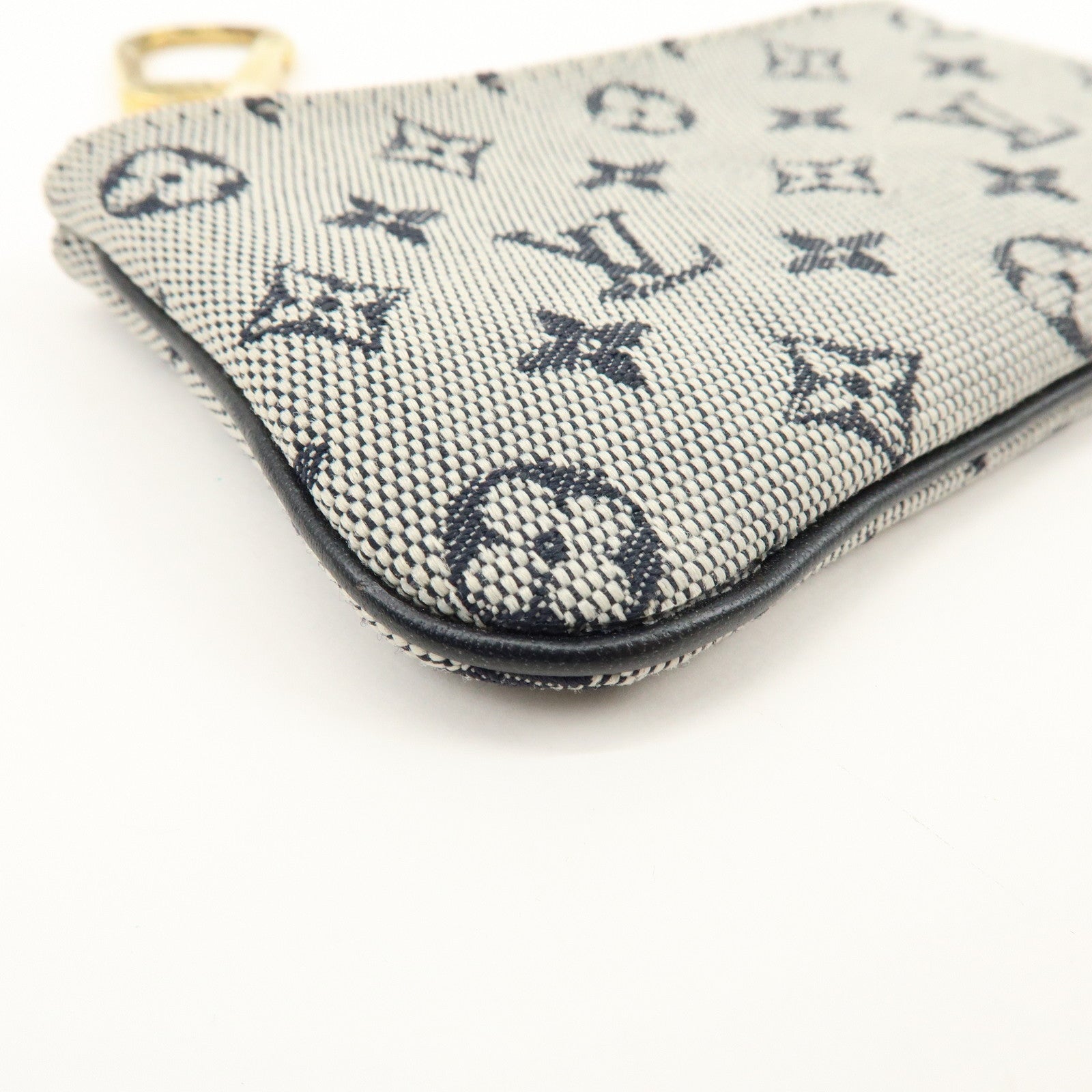 Louis Vuitton Monogram Mini Pochette Cles Coin Case Blue M92236