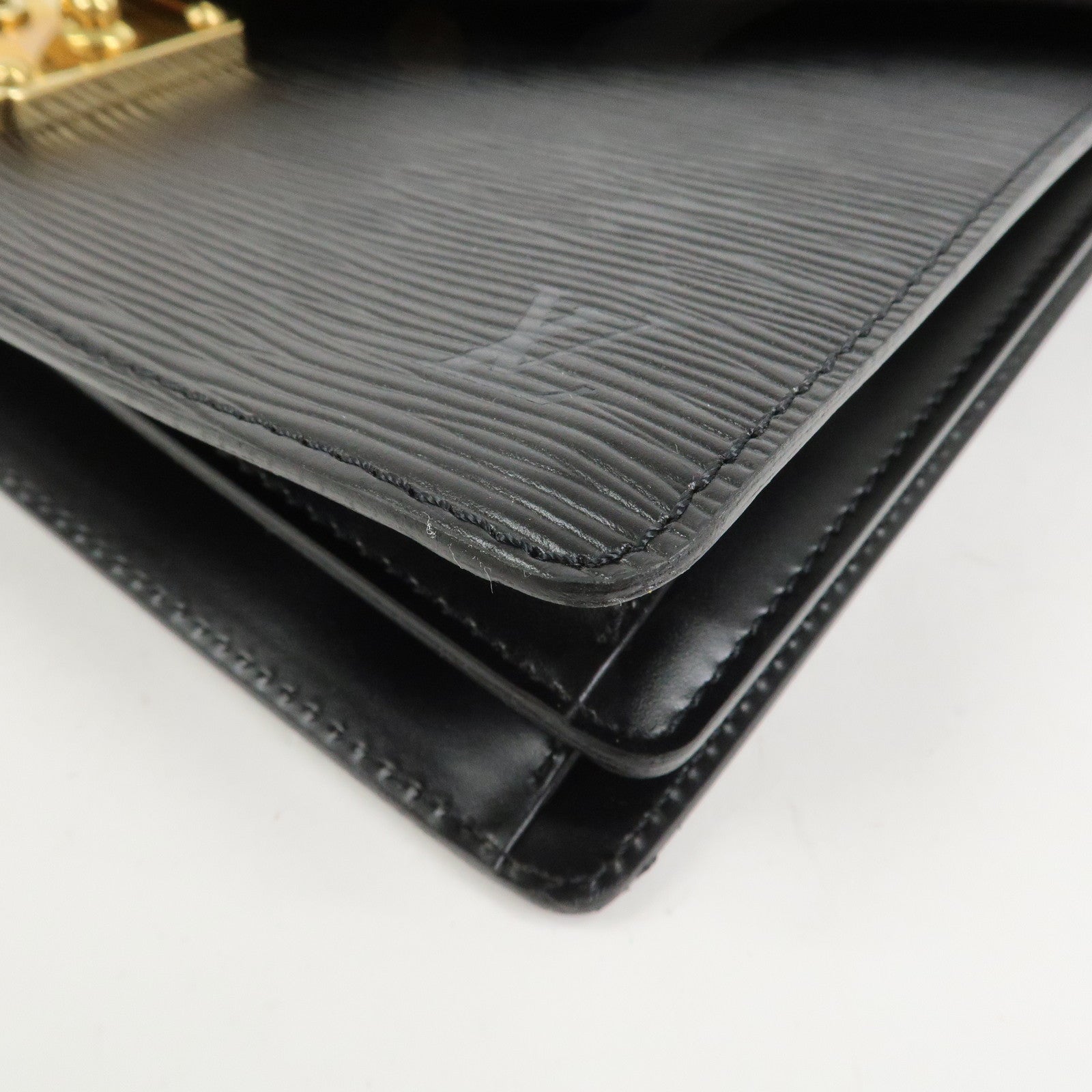 Louis Vuitton Epi Concorde Leather Hand Bag Noir Black M52132