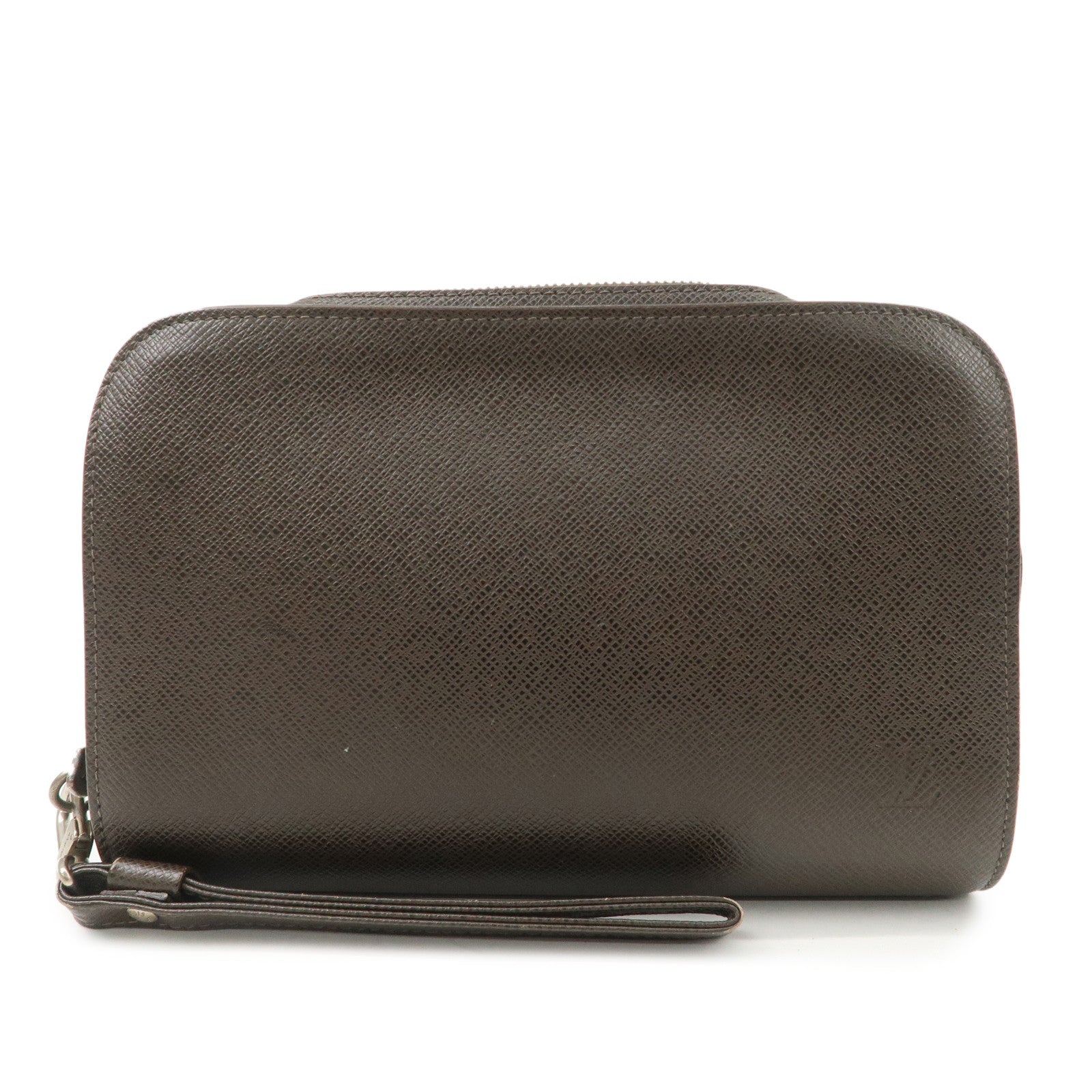 Louis Vuitton Taiga Baikal Clutch Bag Hand Bag Akajou M30186 Used