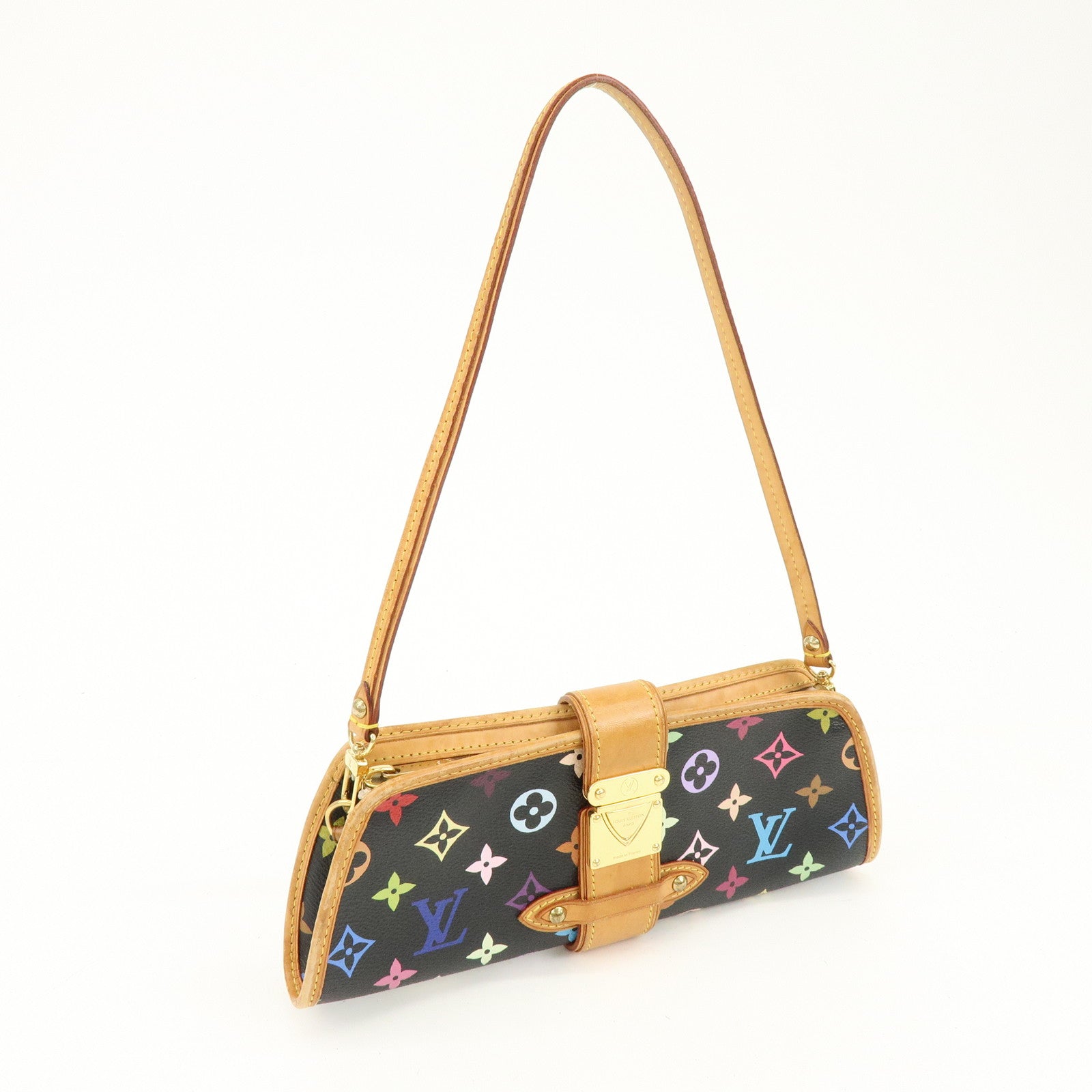 Louis Vuitton Monogram Multi Color Shirley Shoulder Bag Noir M40050