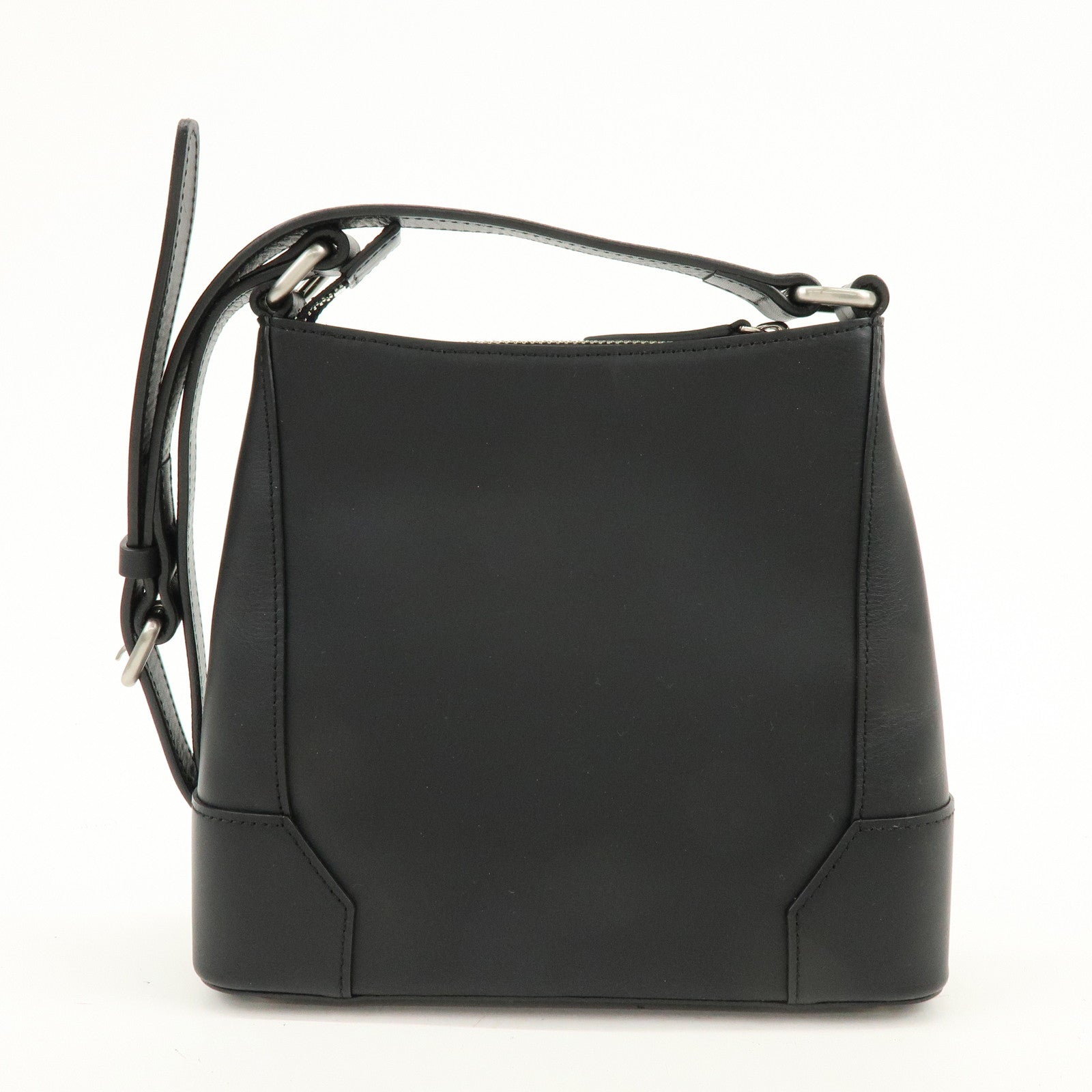 BURBERRY Logo Leather Shoulder Bag Crossbody Bag Black
