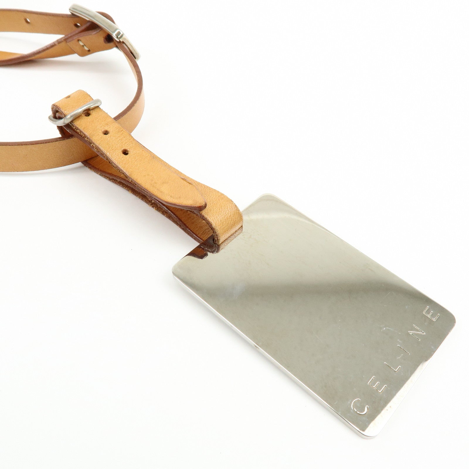 CELINE C Macadam Suede Leather Shoulder Bag Hand Bag Black