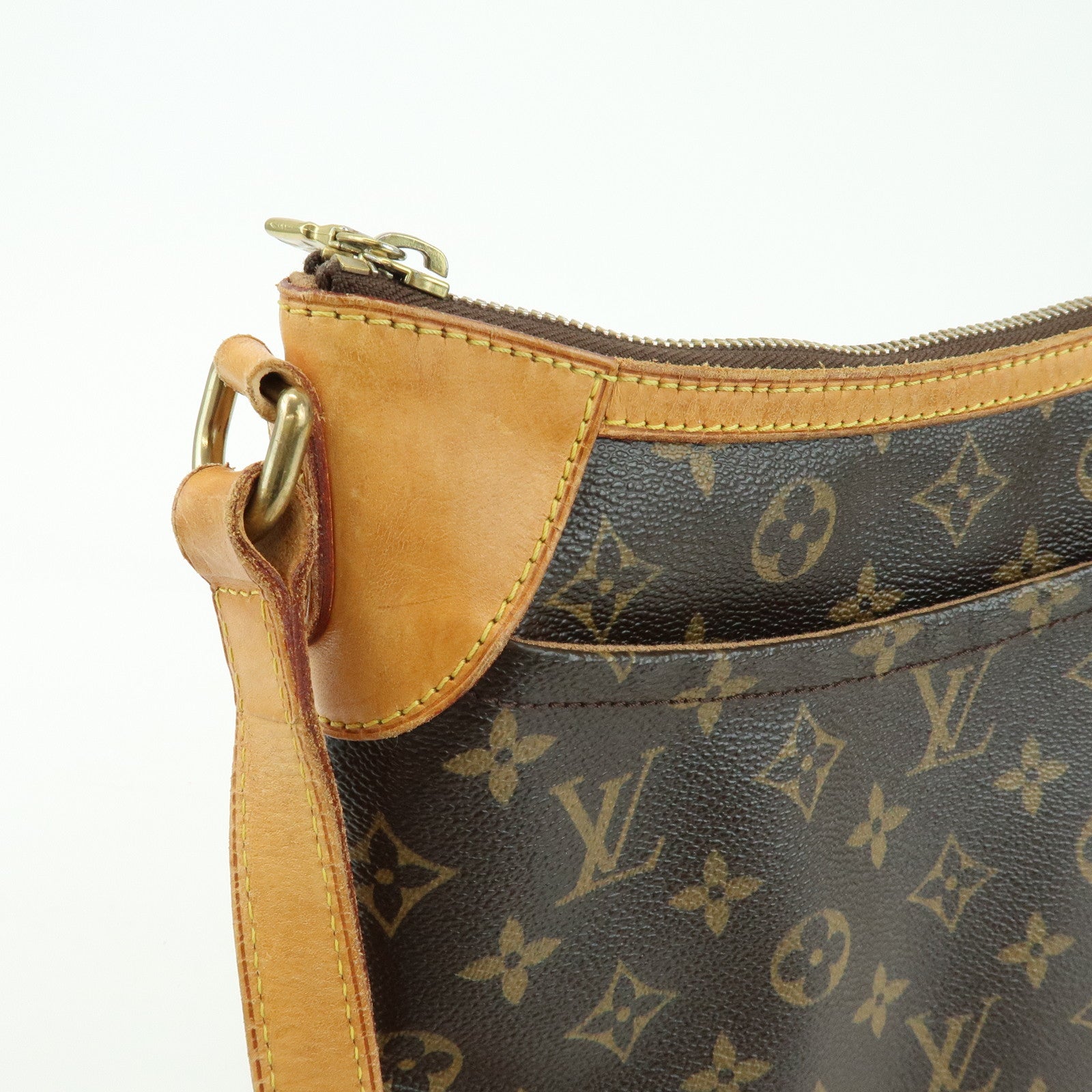 Louis Vuitton Monogram Odeon PM Canvas Shoulder Bag Brown M56390