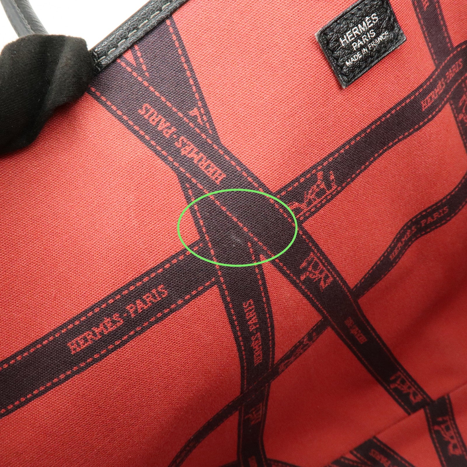 HERMES Toile H Garden Party PM Tote Bag Christmas Limited Black