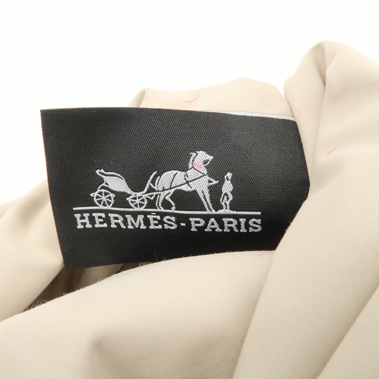 HERMES Bolide Vice Versa PM Cotton Silk Pouch Acier