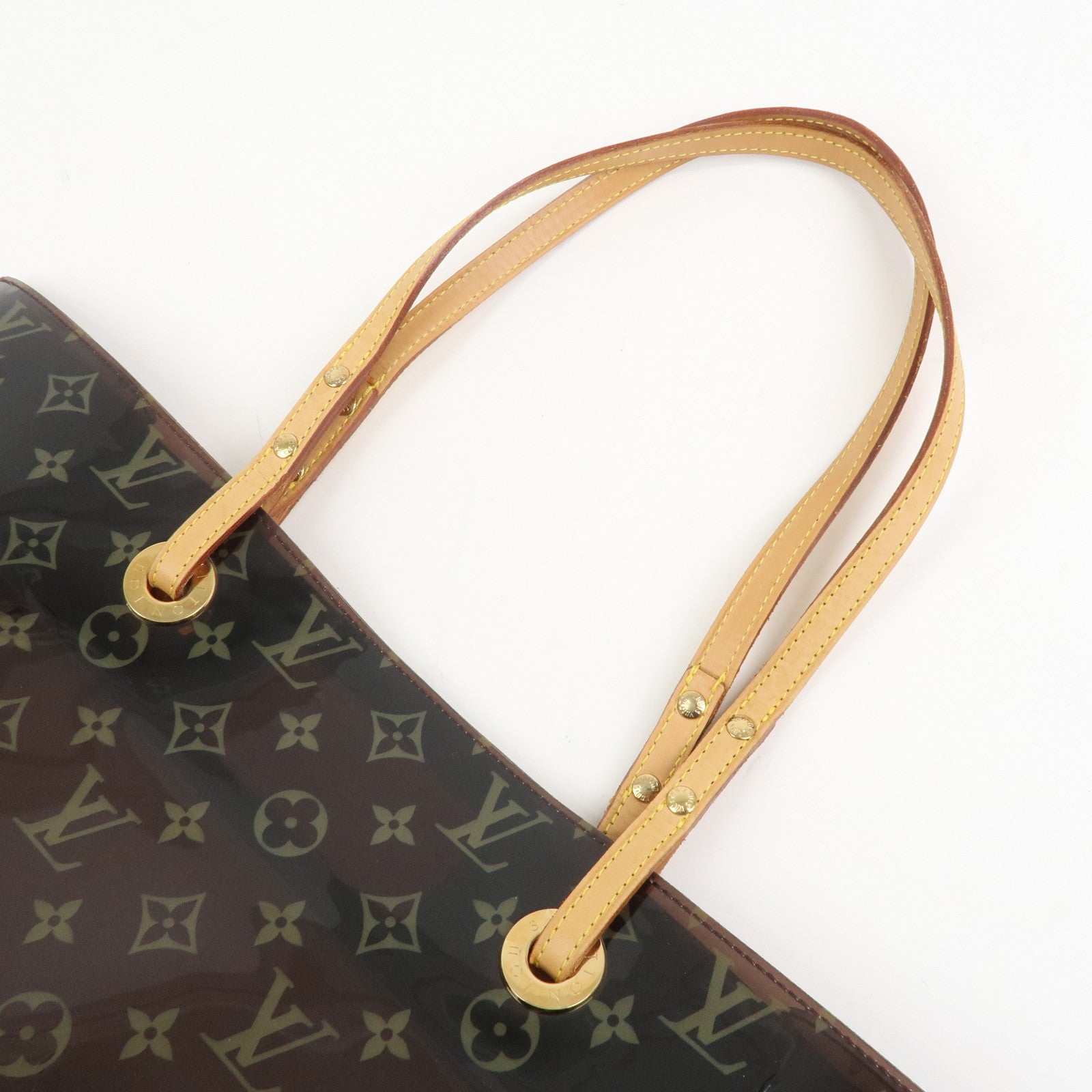 Louis Vuitton Monogram Cabas Cruise Vinyl Tote Bag Brown M50500
