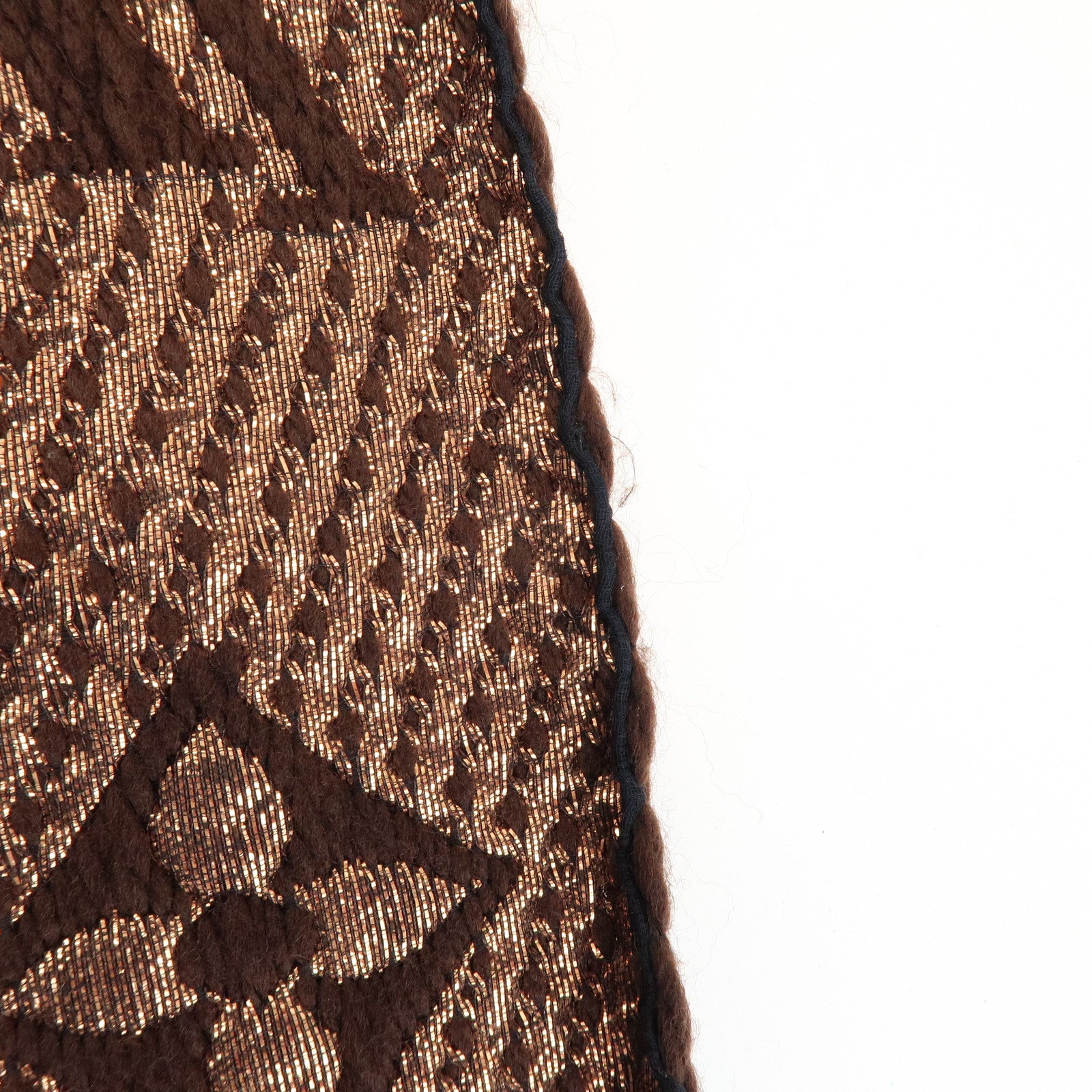 Louis Vuitton Echarpe Logomania Shine Wool Silk Scarf Brown M71383