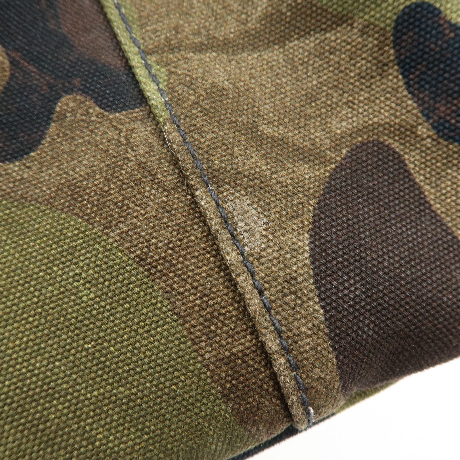 PRADA Triangle Logo Canapa Mini Canvas 2Way Bag Camouflage 1BG439