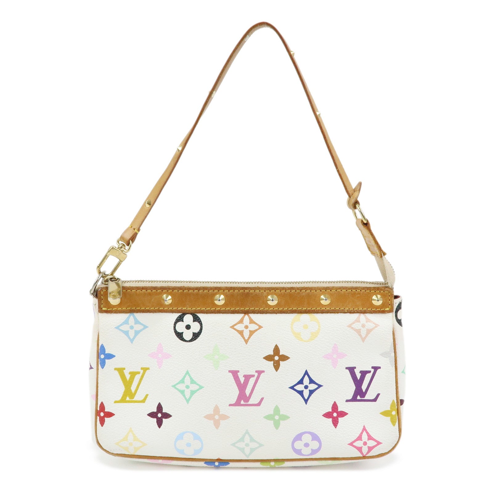 Louis Vuitton Monogram Pochette Accessoires Blanc Multicolor M92649