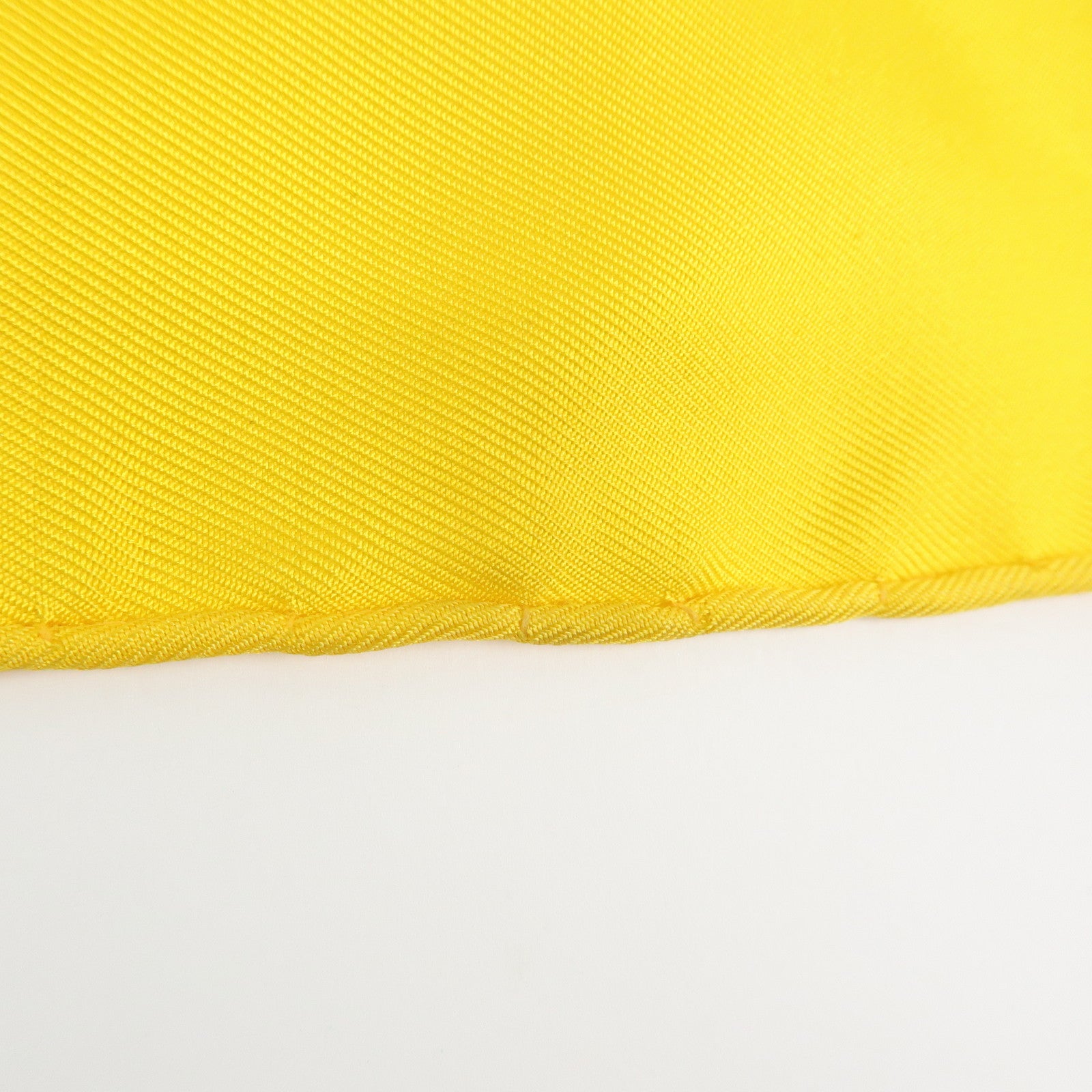 Christian Dior Silk 100% Scarf Botanical Pattern 87×87 White Yellow