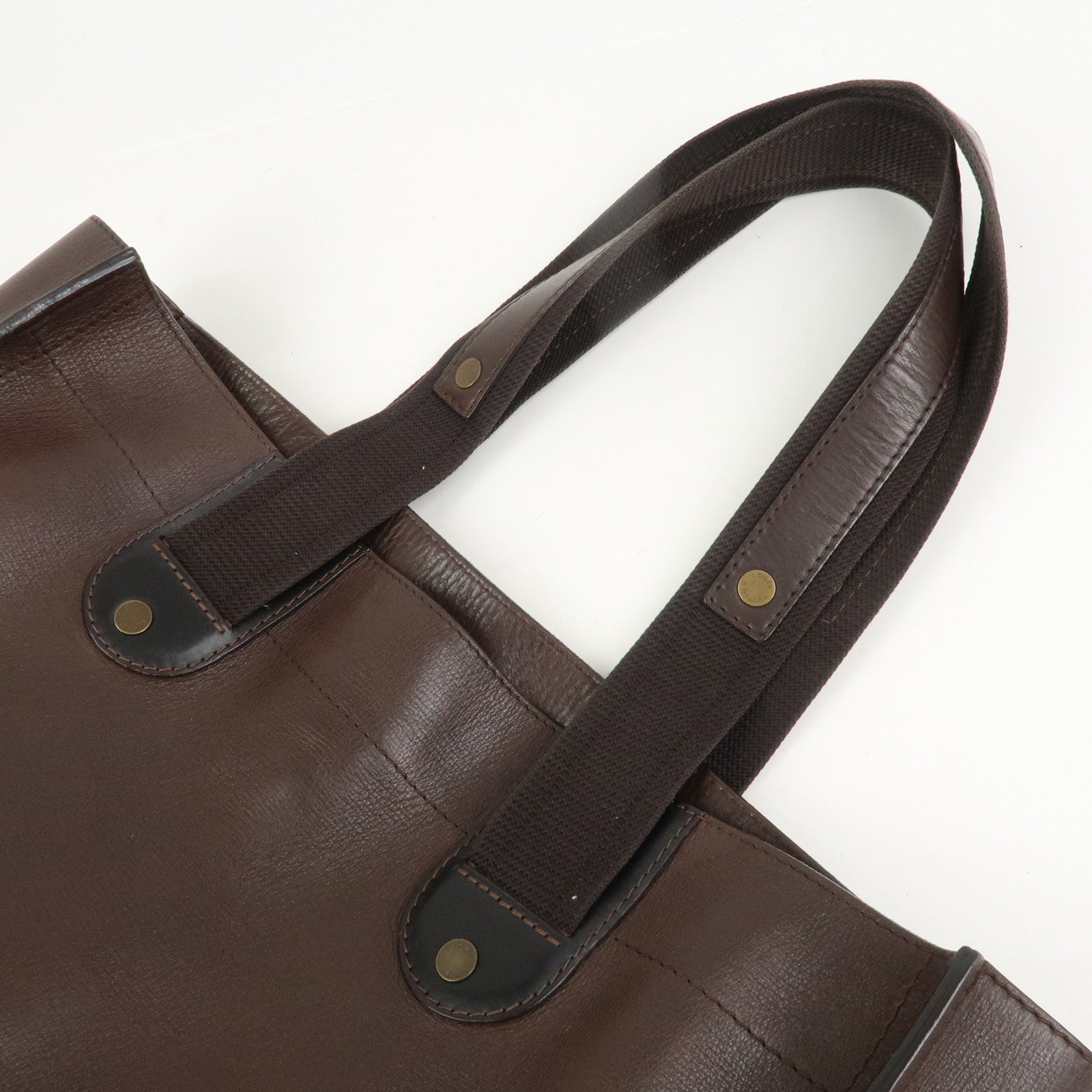 Louis Vuitton Mohican Calf Leather Tote Bag Brown Cafe M92531