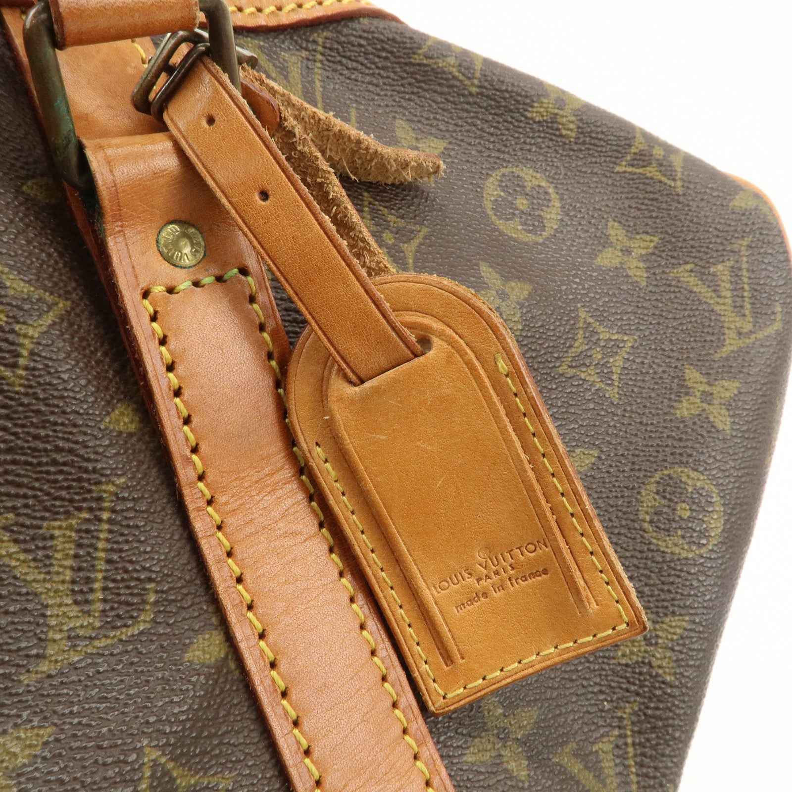 Louis Vuitton Monogram Sac Souple 45 Boston Bag Brown M41624 Used