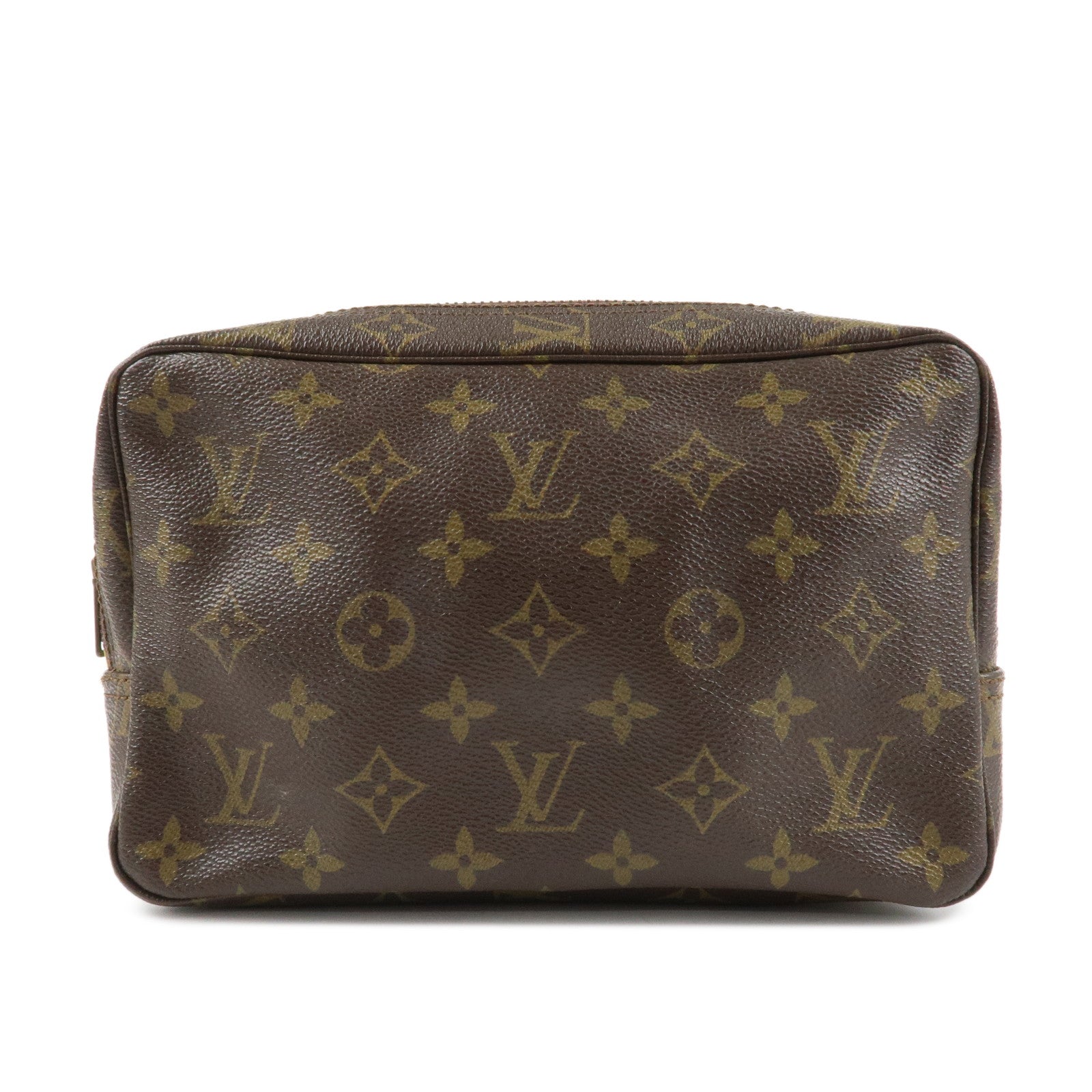 Louis Vuitton Monogram Trousse Toilette 23 Pouch Brown M47524 Used