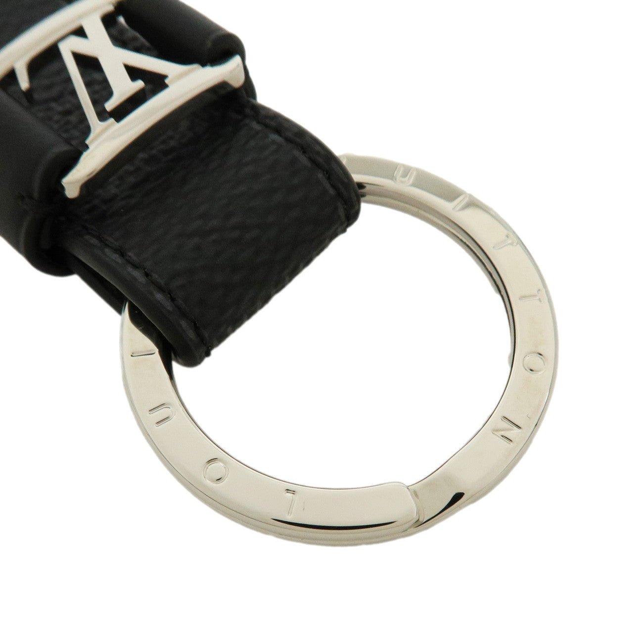 Louis Vuitton Damier Graphite Dragonne Key Chain Bag Charm M62706