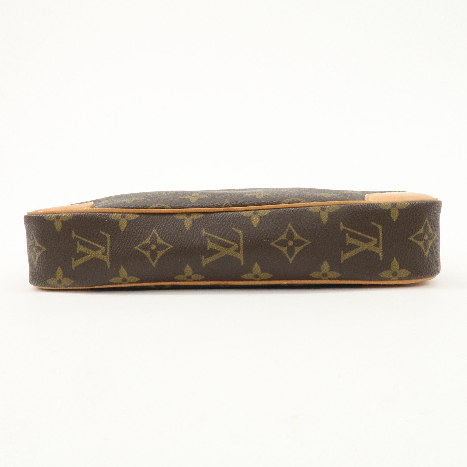 Louis Vuitton Monogram Marly Dragonne GM Clutch Bag Brown M51825 Used