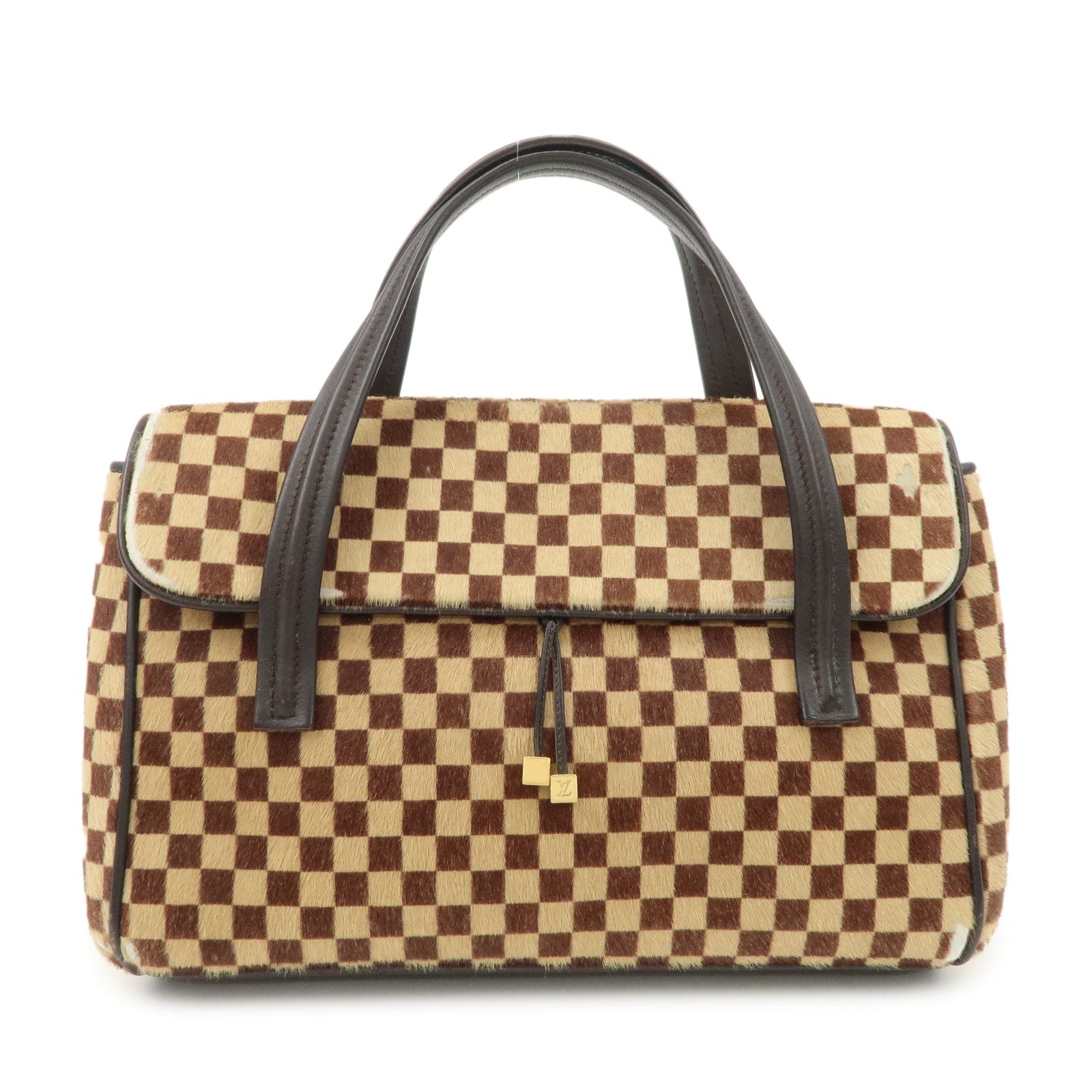 Louis Vuitton Damier Sauvage Lion Hand Bag Gold Hardware M92131