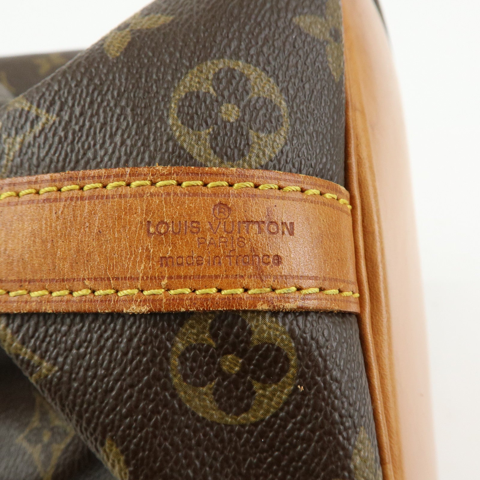 Louis Vuitton Monogram Petit Noe Canvas Shoulder Bag Brown M42226