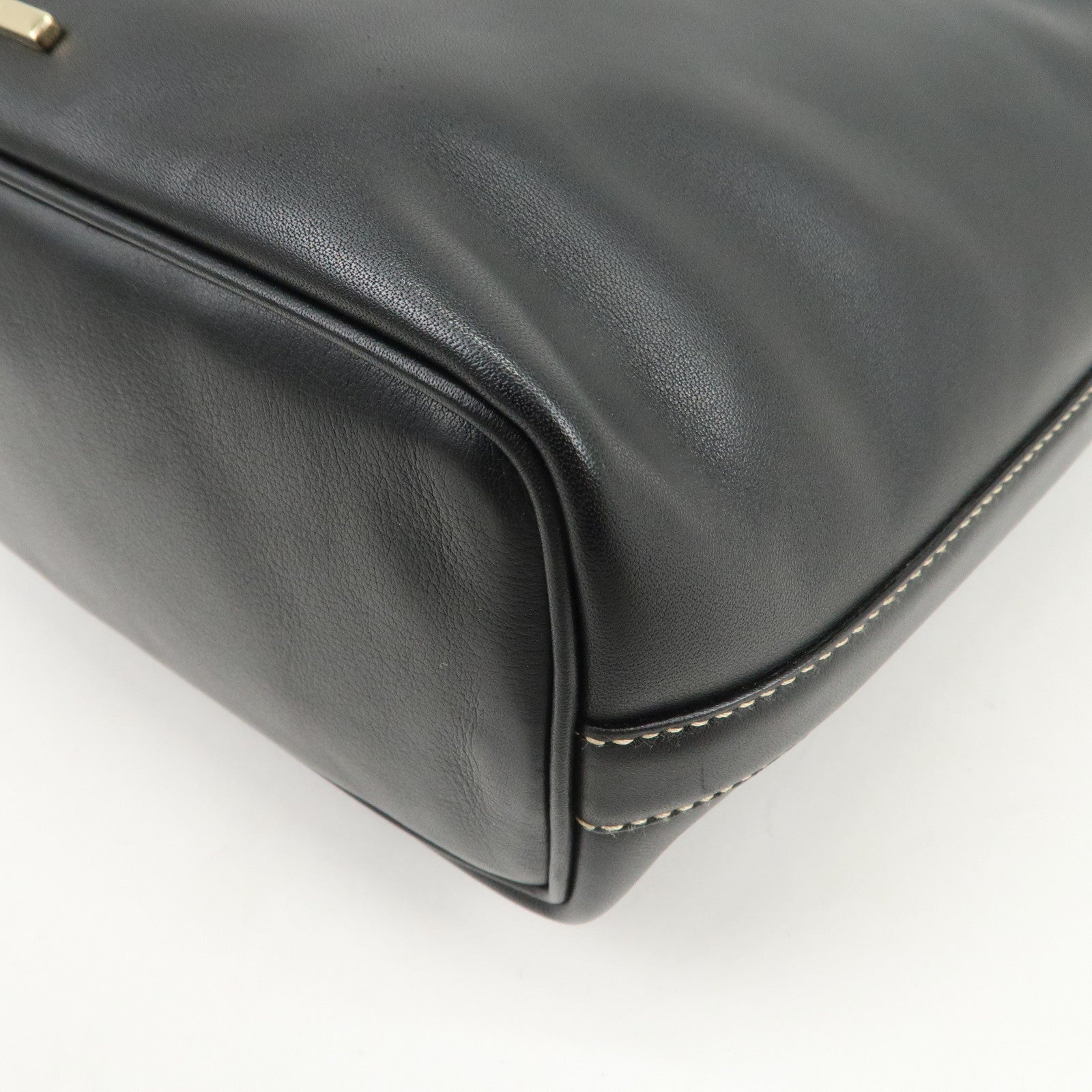 GUCCI Leather Shoulder Bag Hand Bag Black 001.4288