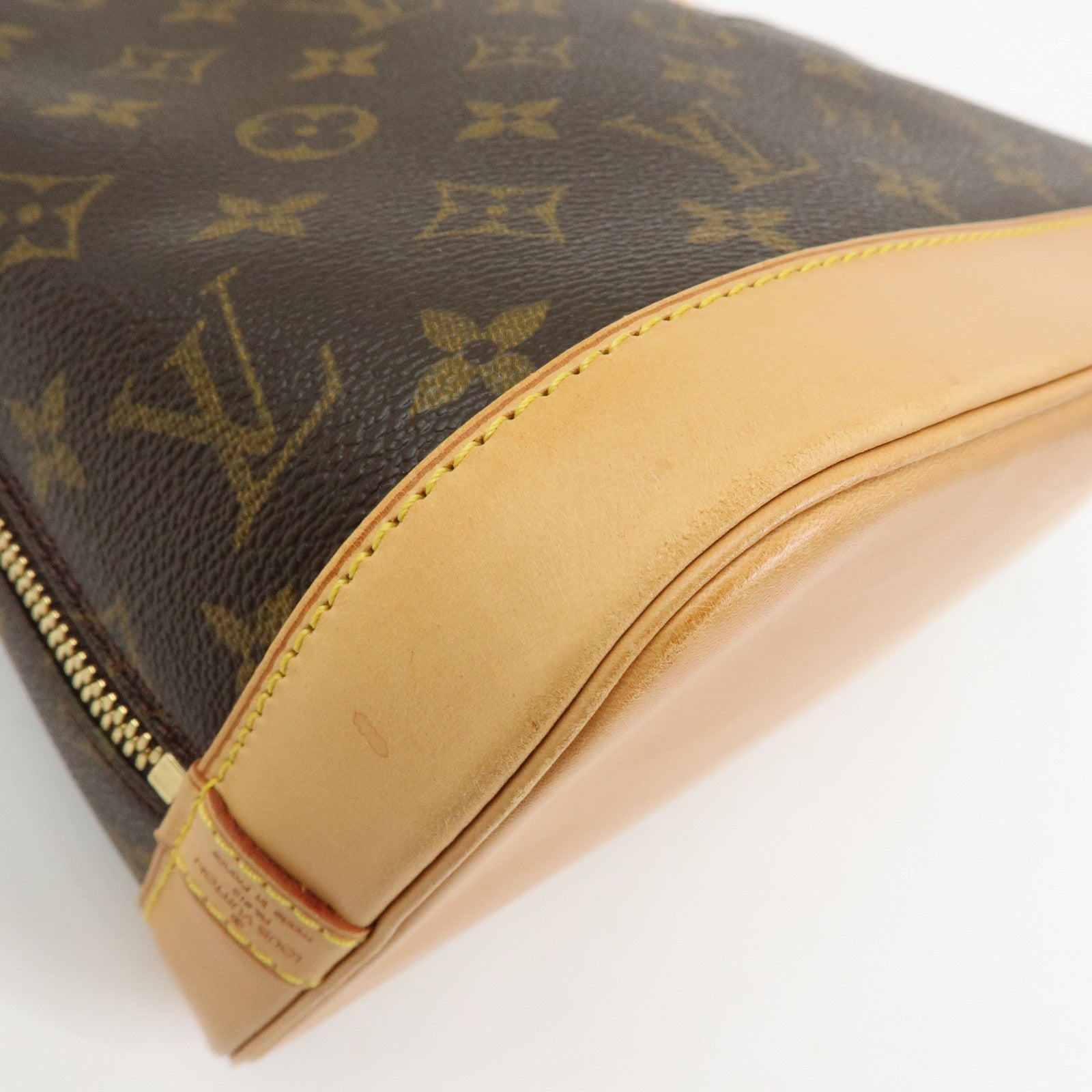 Louis Vuitton Monogram Alma Hand Bag Brown M51130