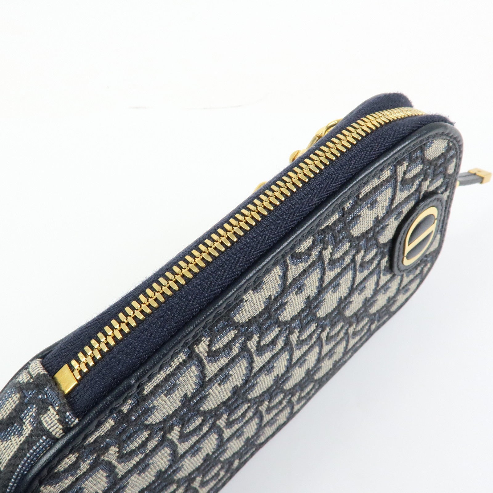Christian Dior Oblique Jacquard Leather 30 Montaigne Phone Case