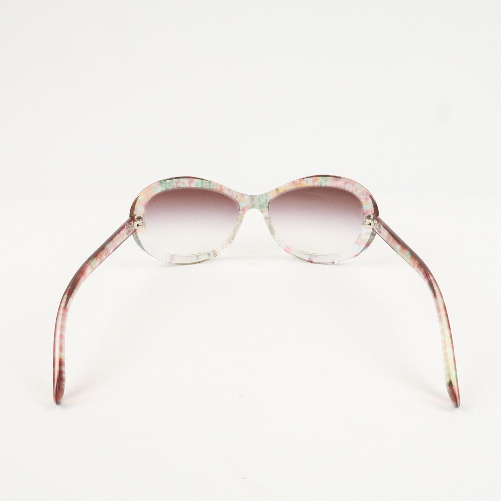 CHANEL COCO Mark Plastic Sunglasses 57□17 Multicolor 5219-A Used