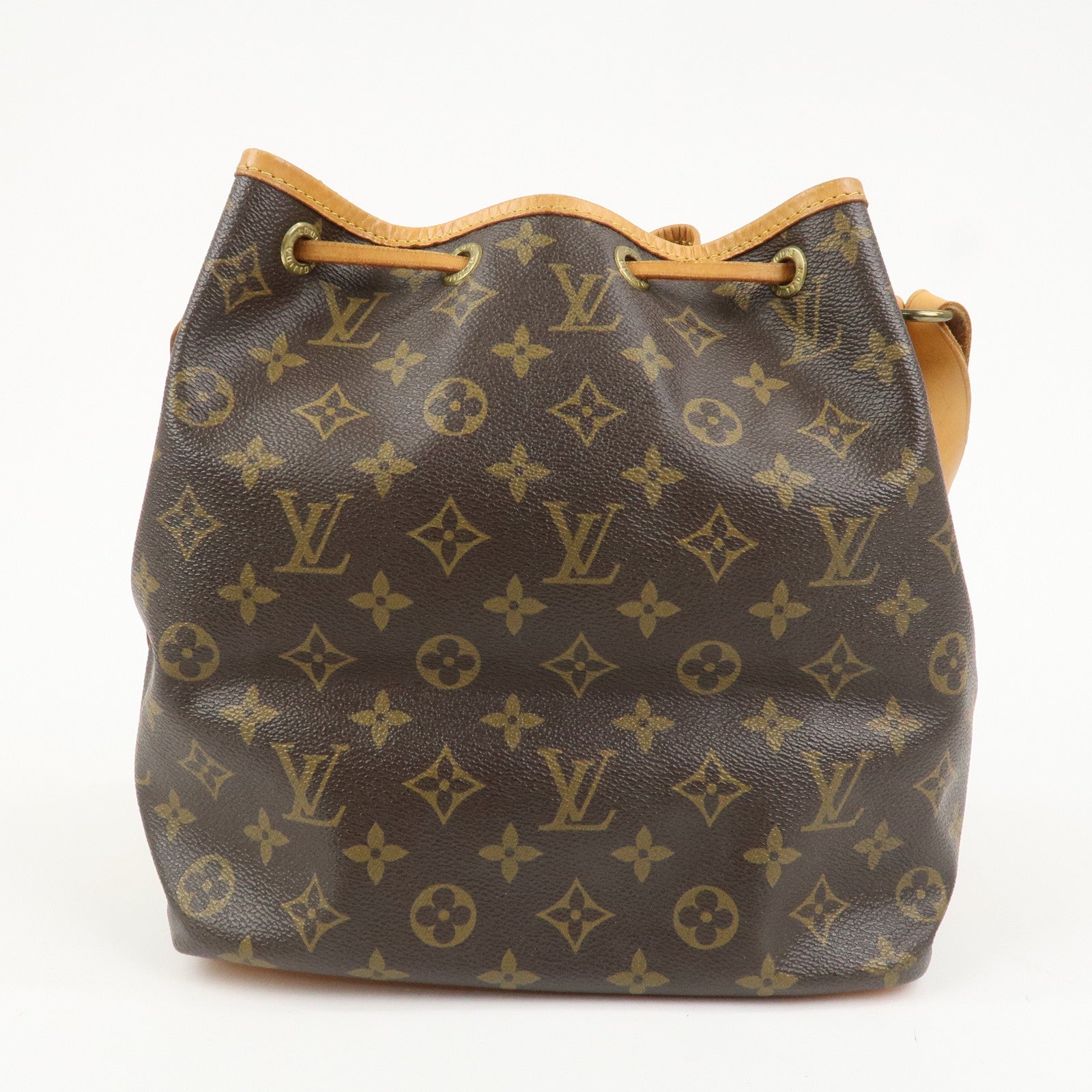 Louis Vuitton Monogram Petit Noe Shoulder Bag Brown M42226
