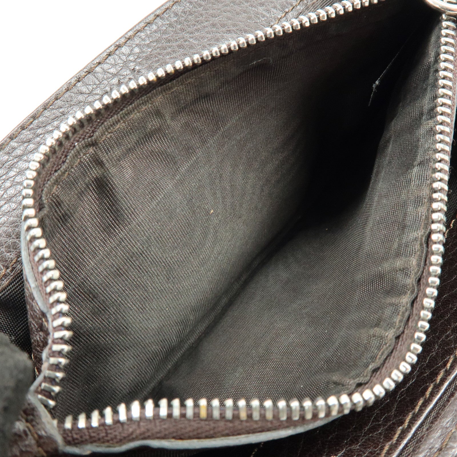 Chloe Paddington Leather Long Flap Wallet Dark Brown