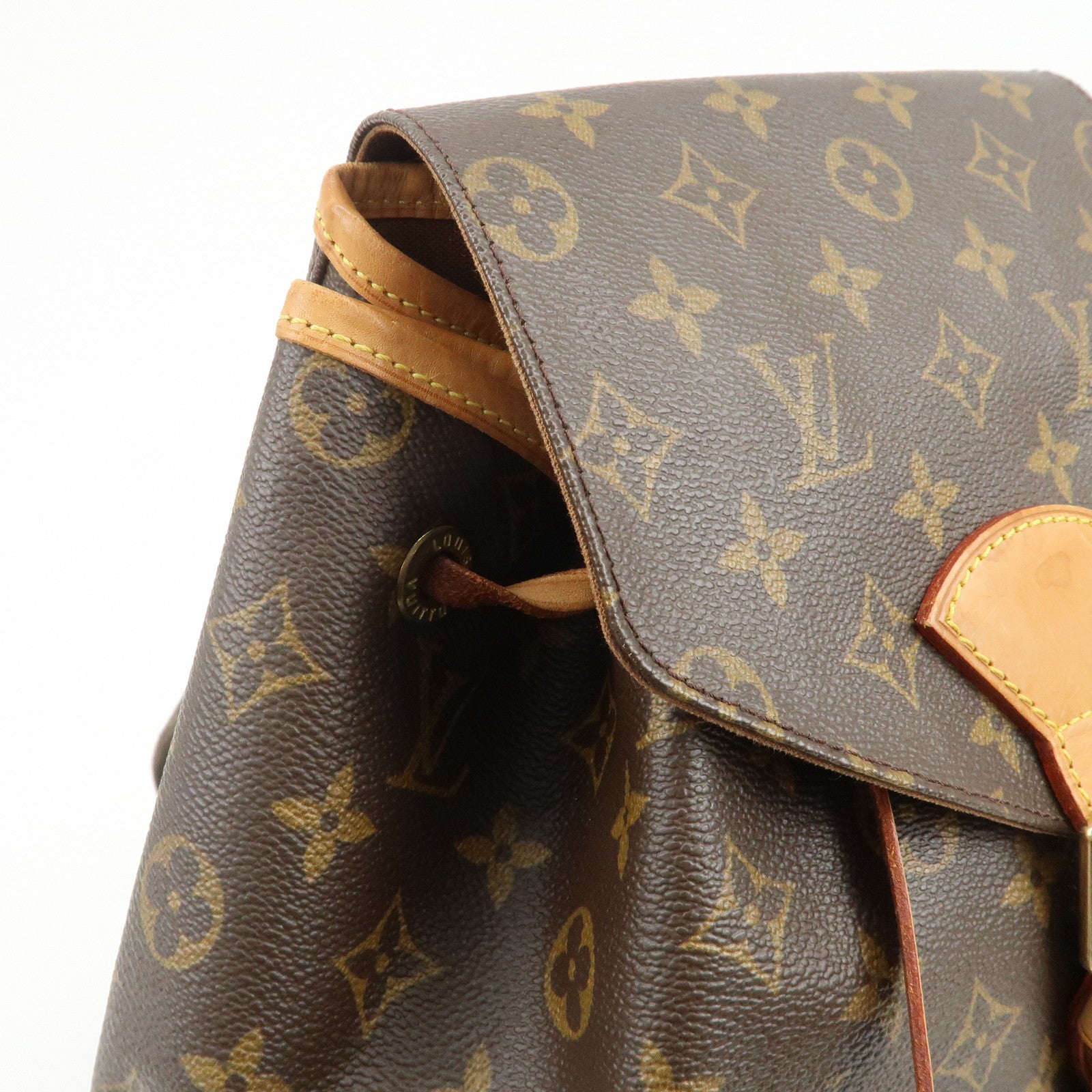 Louis Vuitton Monogram Montsouris GM Backpack Rucksack Brown M51135