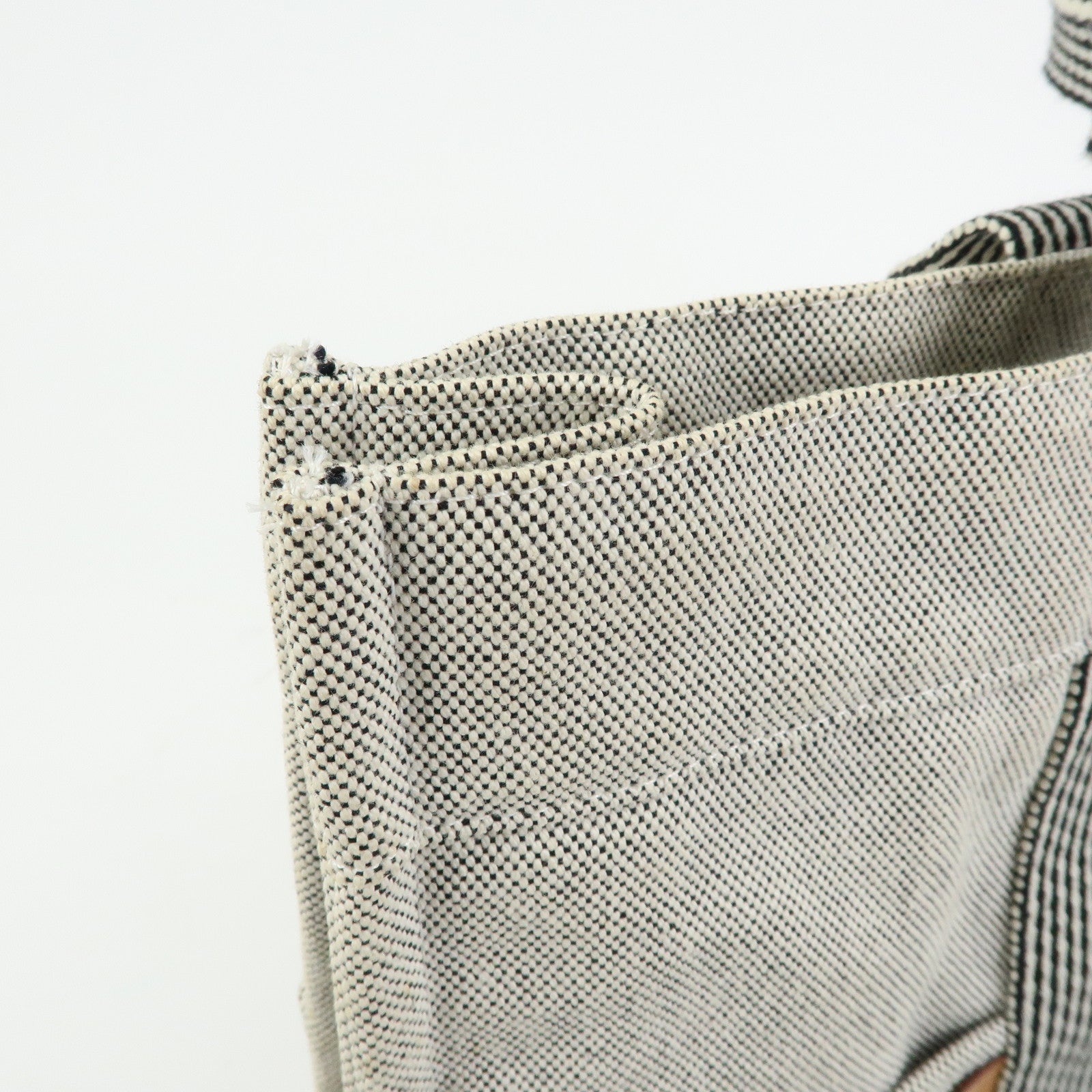 HERMES New Fourre Tout Canvas Tote Bag Hand Bag Gray