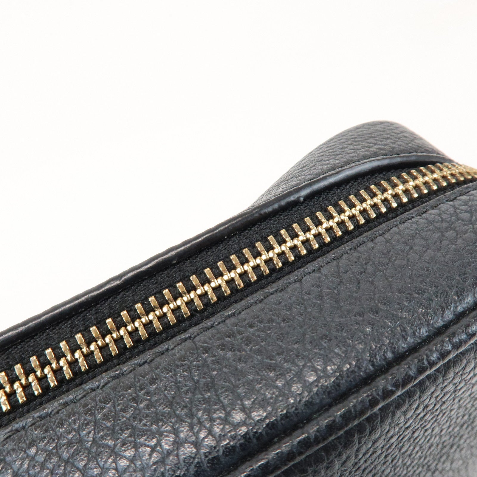 MICHAEL KORS Logo Leather Shoulder Bag Crossbody Bag Black