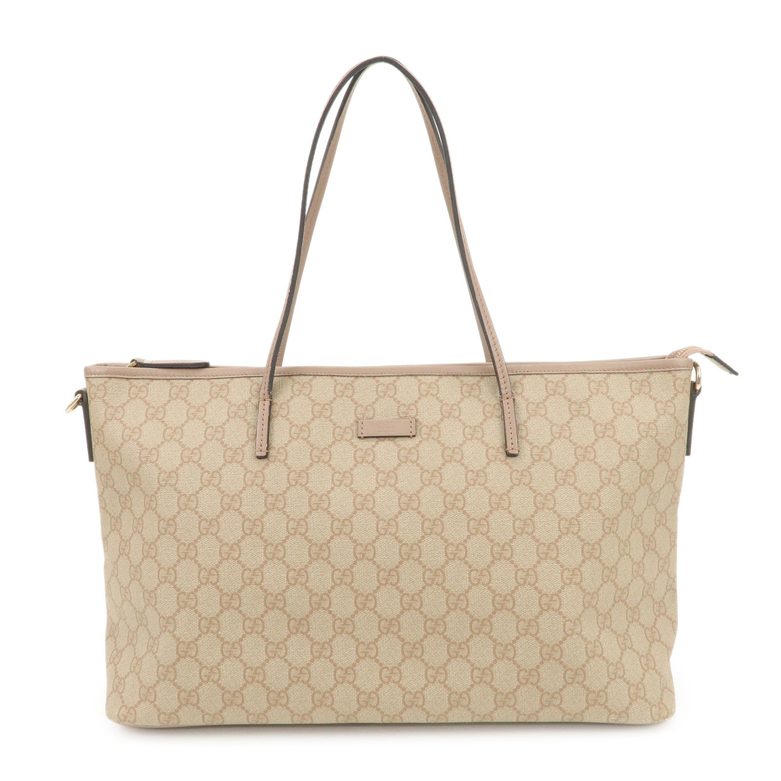 GUCCI GG Supreme 2WAY Bag Tote Bag Shoulder Bag Pink 353437