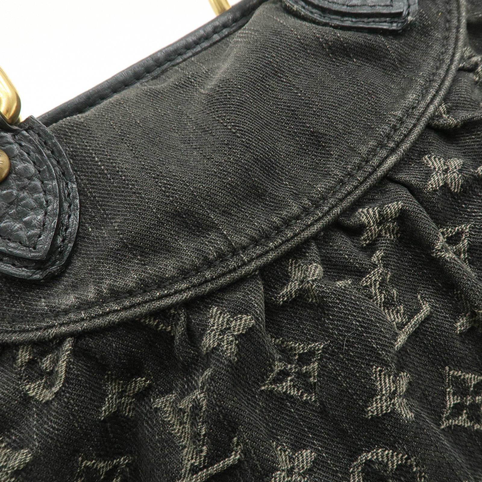 Louis Vuitton Monogram Denim Neo Cabby MM 2Way Bag Noir M95351