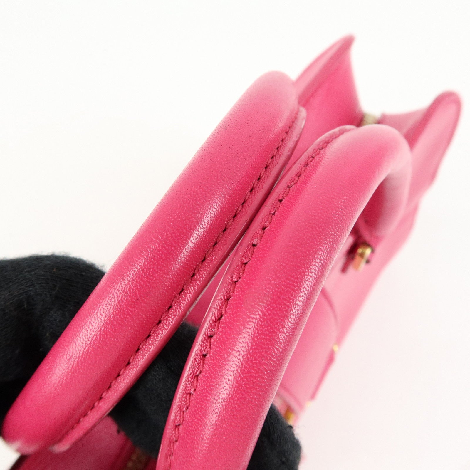 SAINT LAURENT PARIS Cassandra Leather 2Way Hand Shoulder Bag 372087