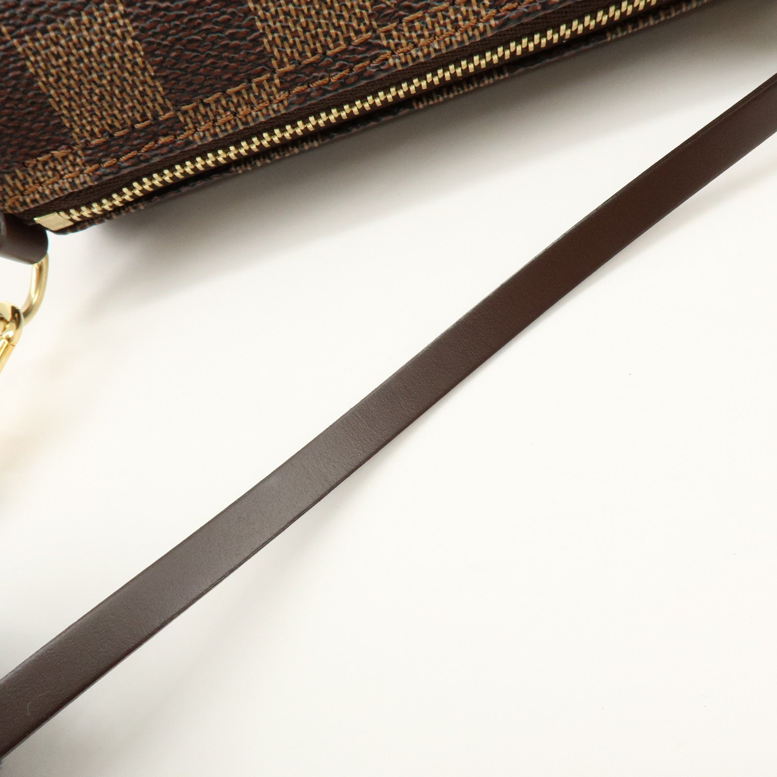 Louis Vuitton Damier Ebene Mini Pouch for Papillon Bag Brown