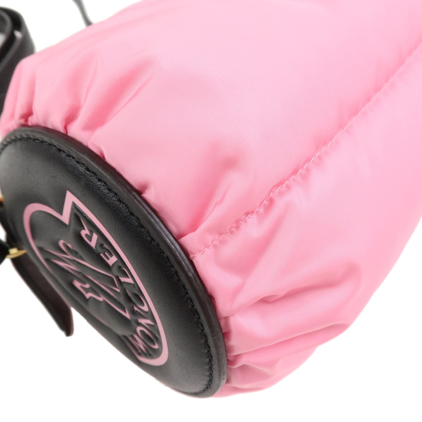 MONCLER Nylon Leather KEONI Shoulder Bag Crossbody Bag Pink Black