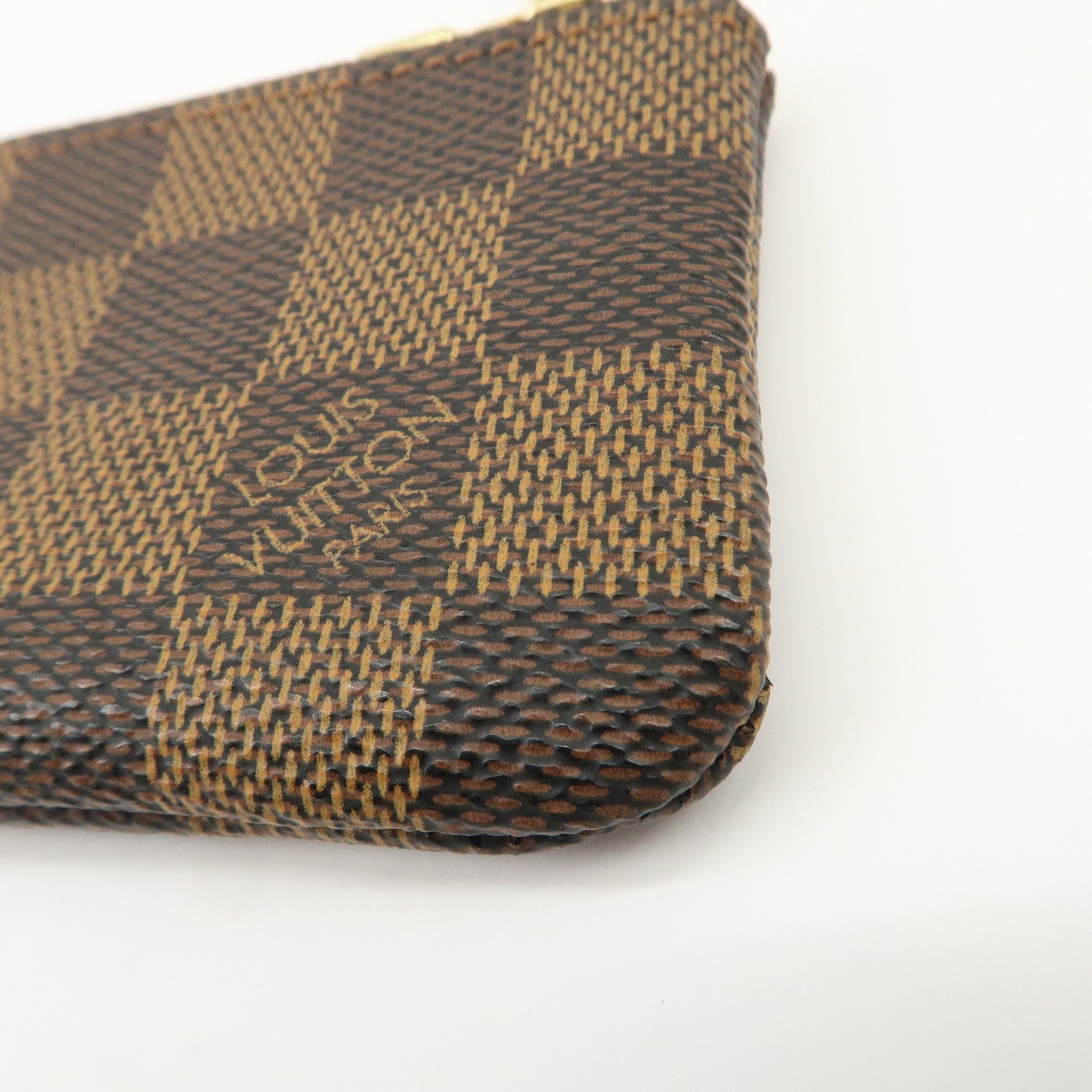 Louis Vuitton Damier Pochette Cles Coin Case Damier Ebene N62658