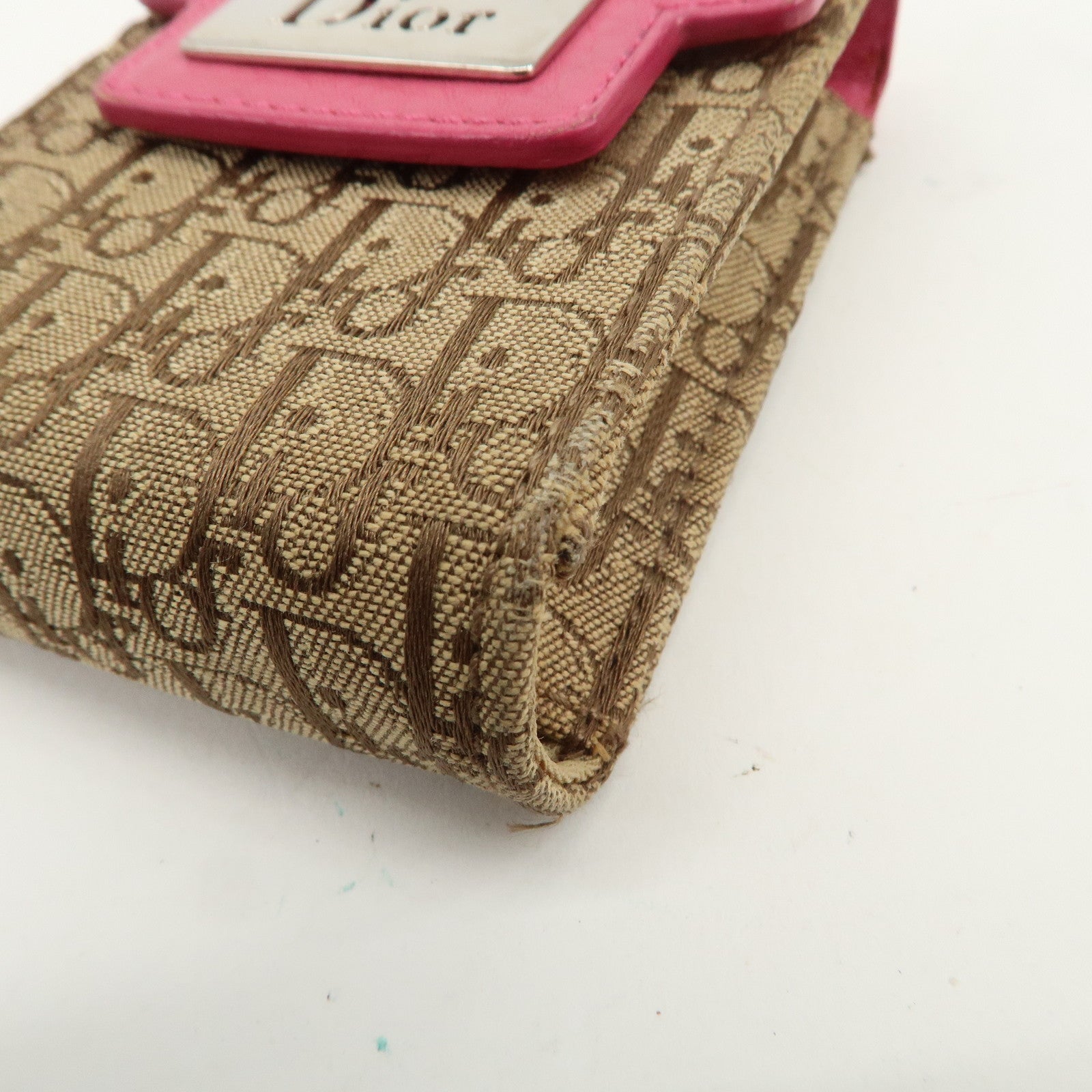 Christian Dior Street Chic Trotter Canvas Leather Set of 2 Goods